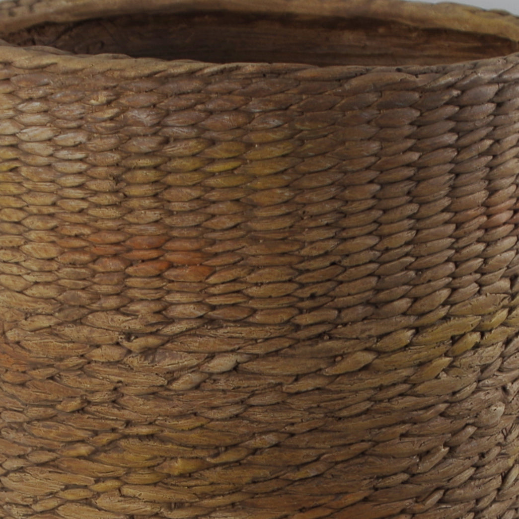 54cm x 30cm Rattan Effect Composite Large Planter
