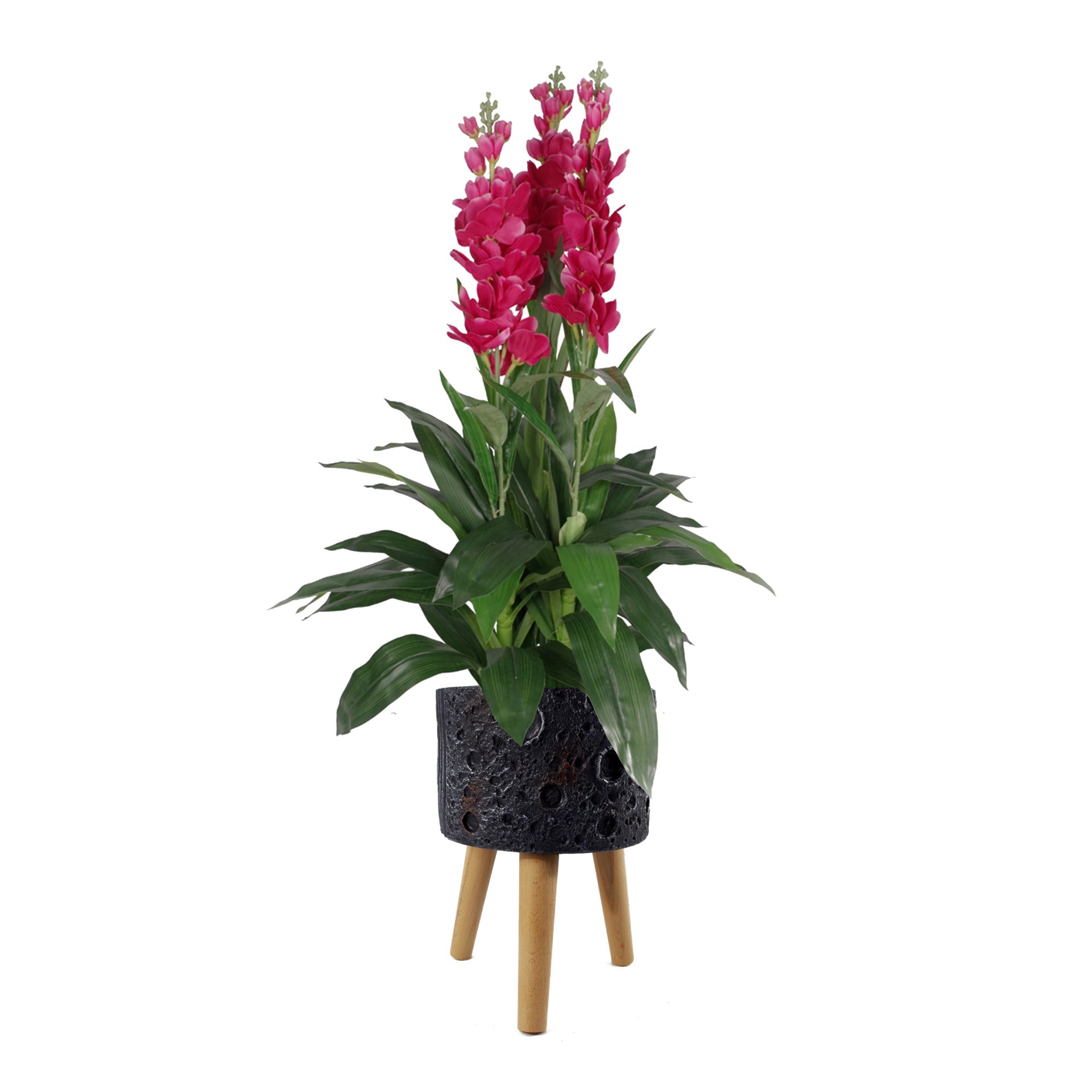35cm x 24cm Large Lunar Black Planter
