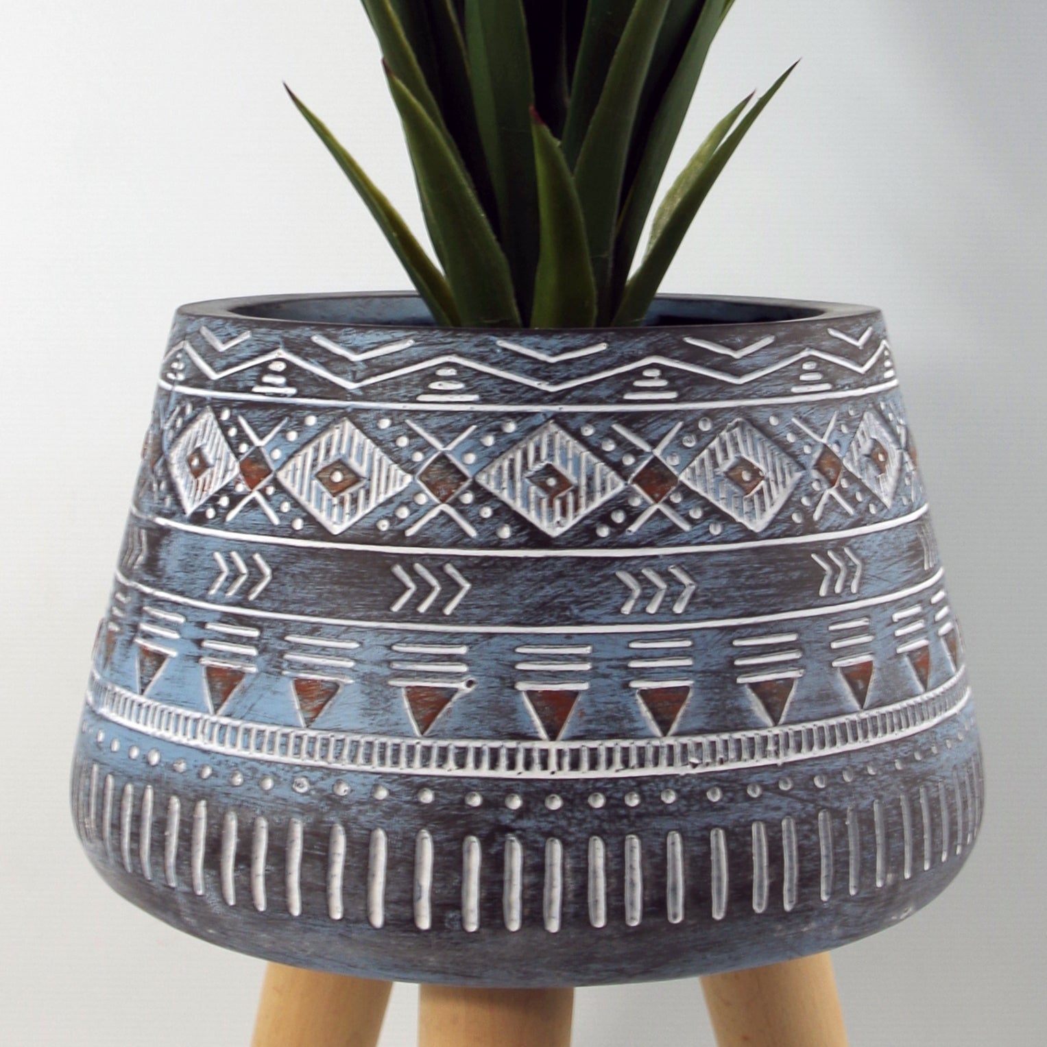 44cm x 26cm  Aztec Blue Composite  Large Planter