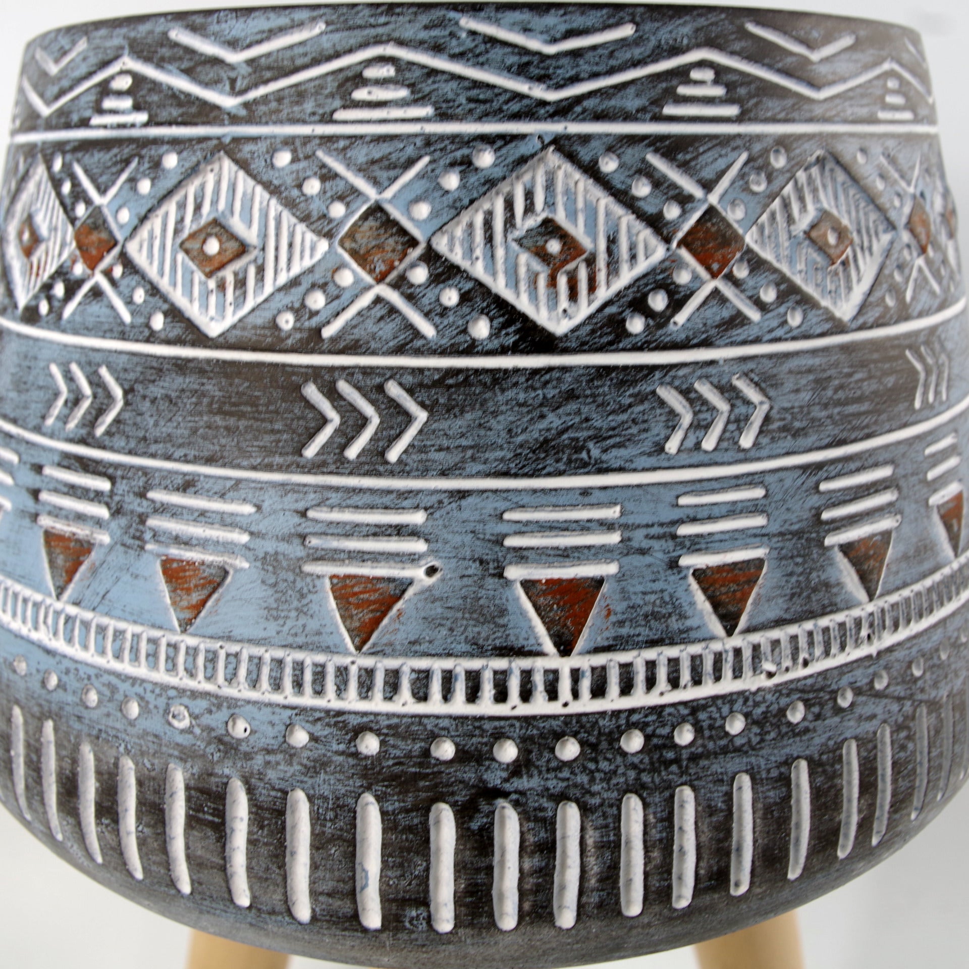 44cm x 26cm  Aztec Blue Composite  Large Planter