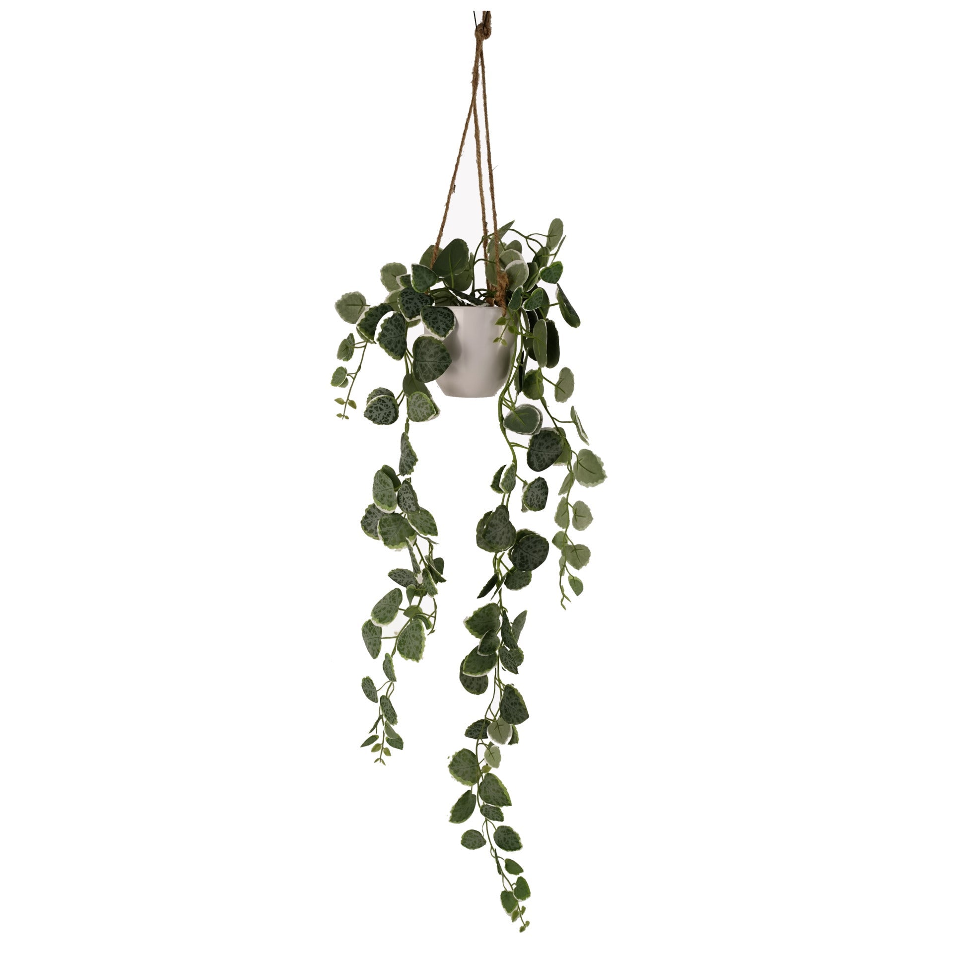 90cm Artificial Potted Hanging Trailing Plant - String of Hearts