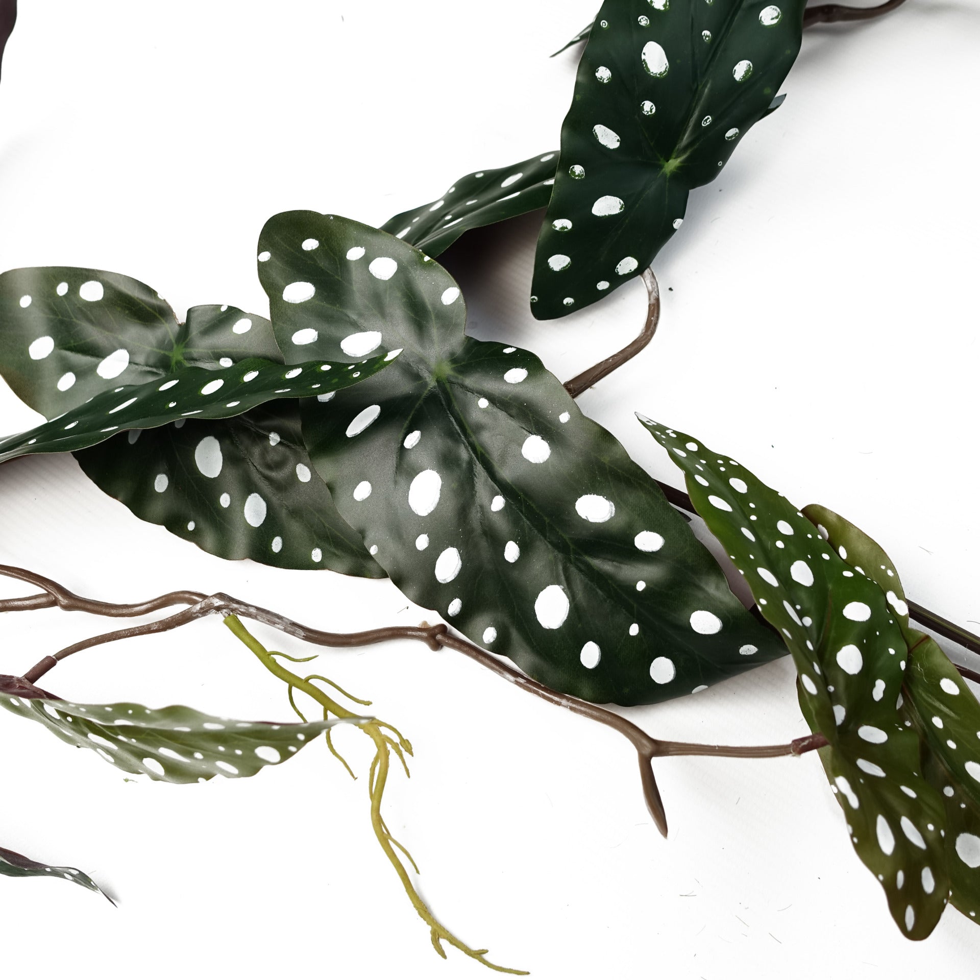 110cm Artificial Hanging Trailing Begonia Maculata Spotted Plant