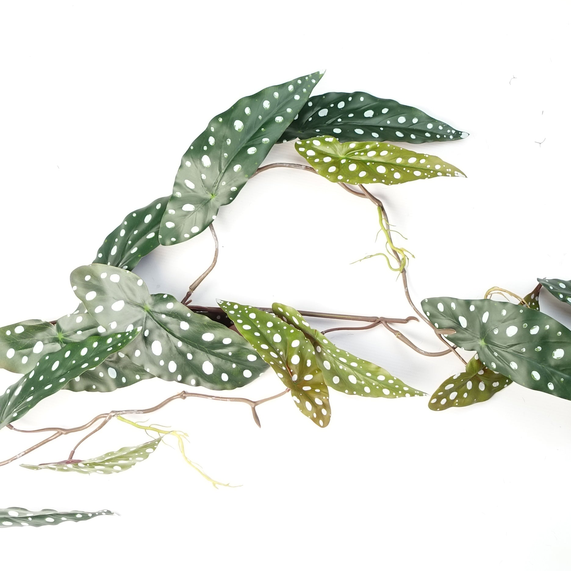 110cm Artificial Hanging Trailing Begonia Maculata Spotted Plant