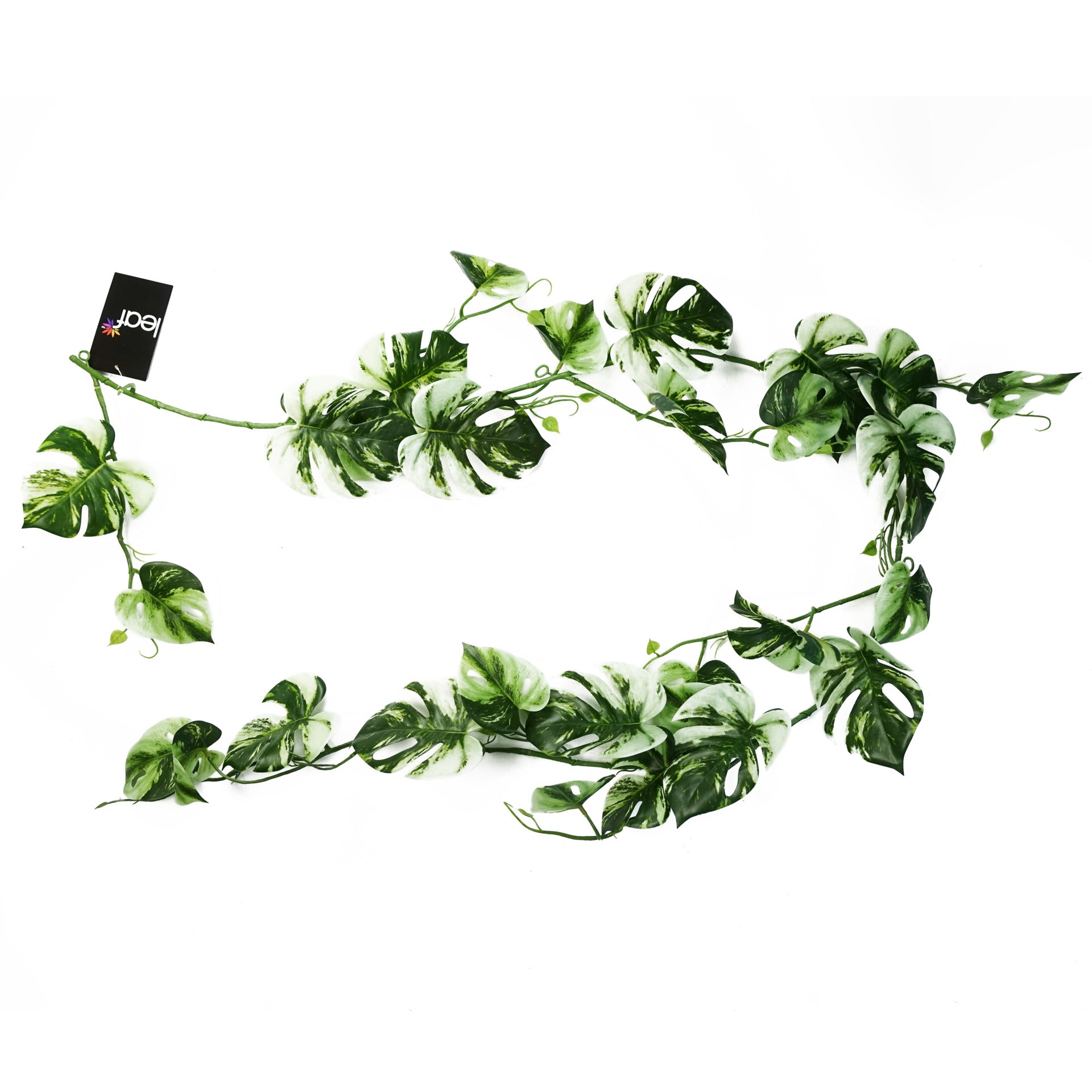 180cm Artificial Hanging Trailing Variegated Monstera Plant