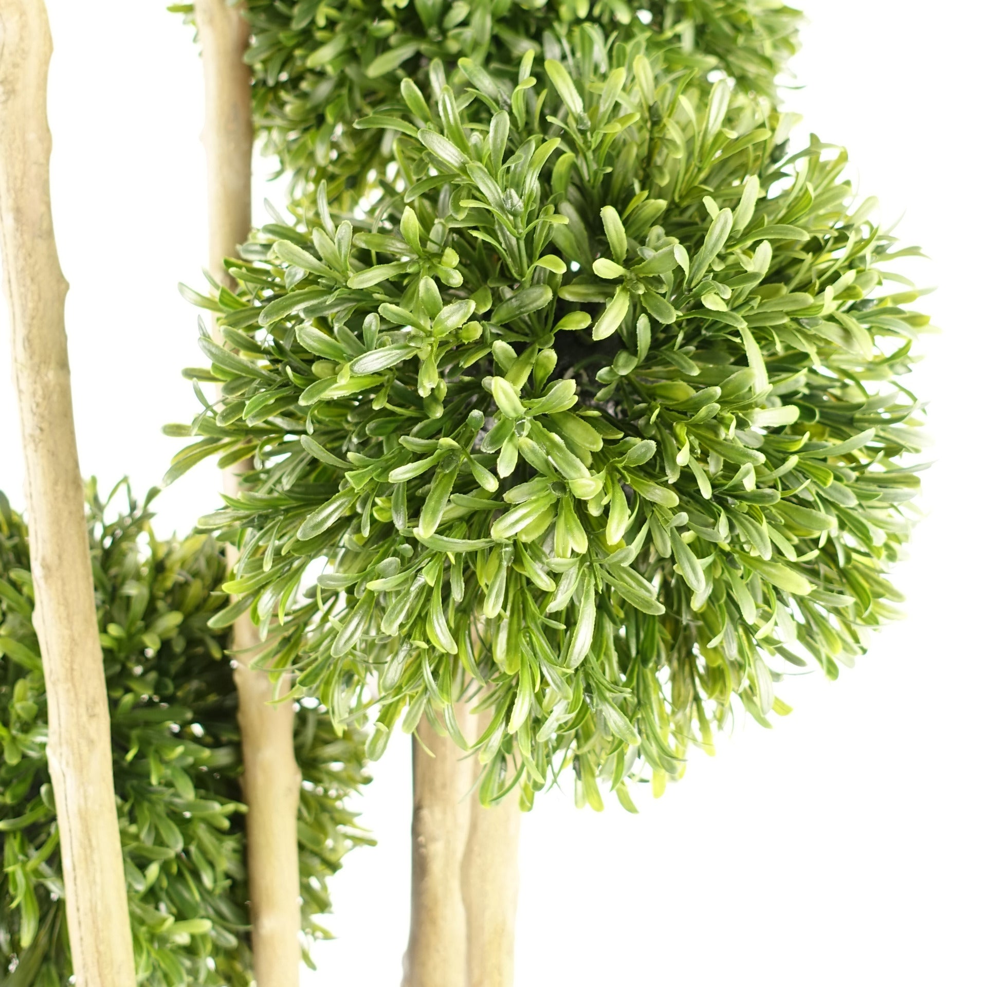 120cm UV Resistant Balls Topiary - 480 Leaves - Natural Trunk