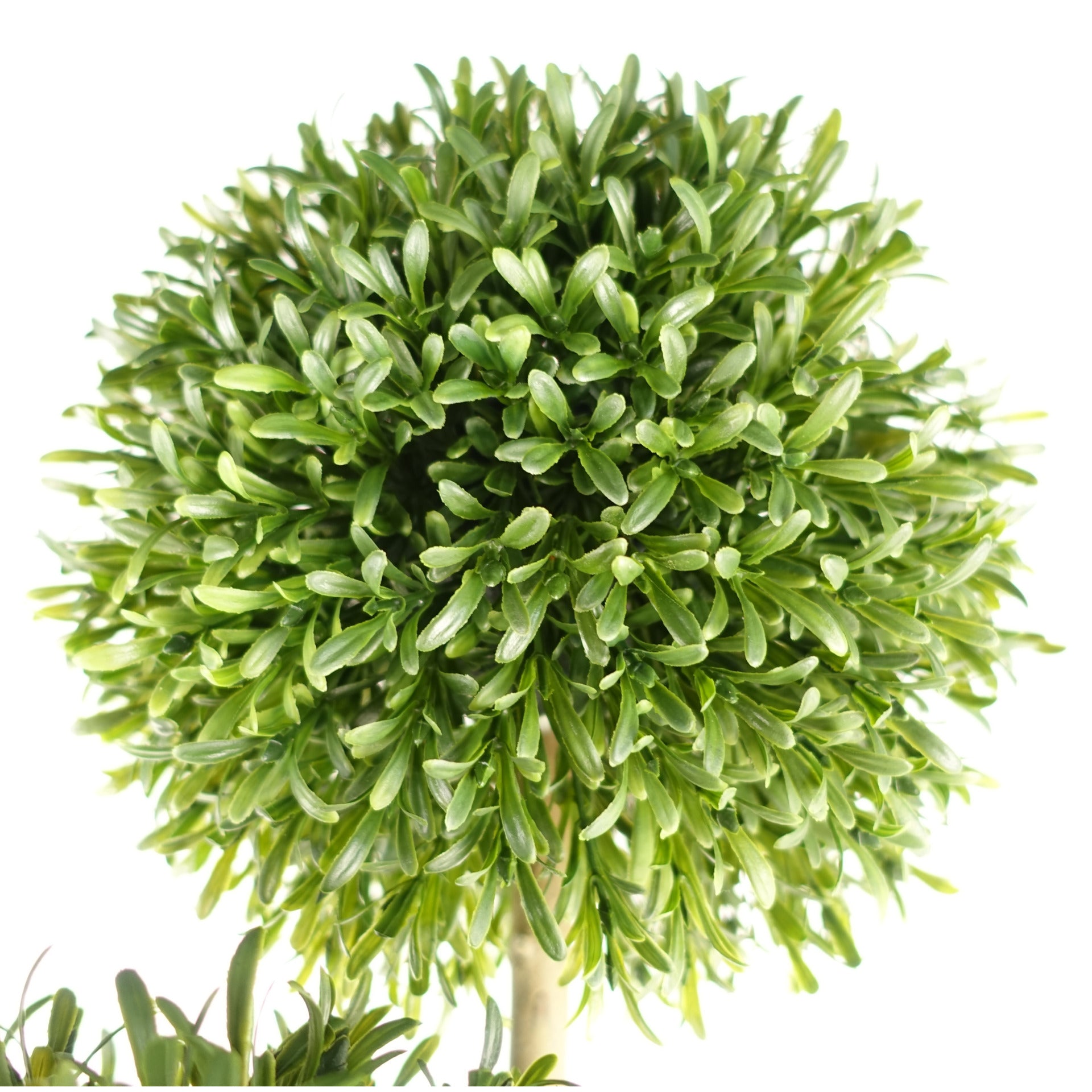 120cm UV Resistant Balls Topiary - 480 Leaves - Natural Trunk
