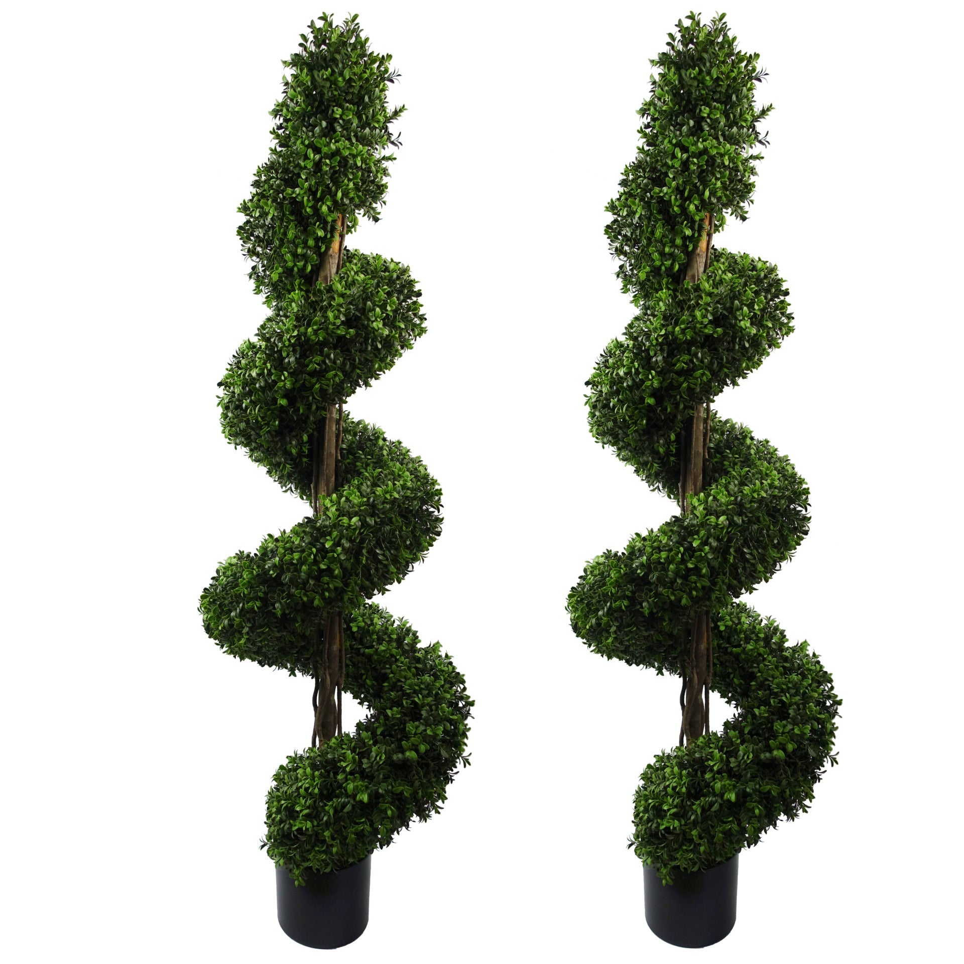 Large Spiral Buxus Artificial Topiary Tree UV Resistant Outdoor