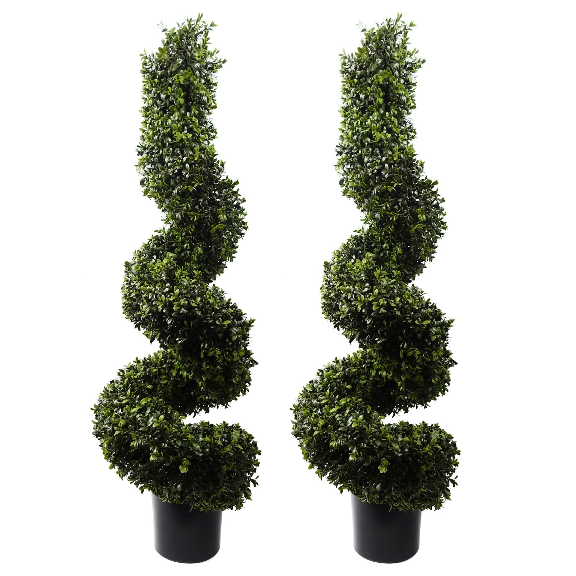 120cm Spiral Boxwood Artificial Tree UV Resistant Outdoor
