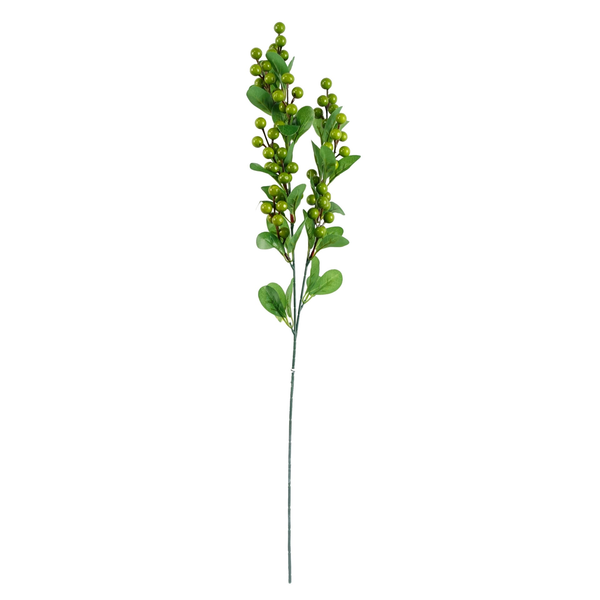 80cm Künstliche purpurne Rittersporne und Beeren in Glasvase