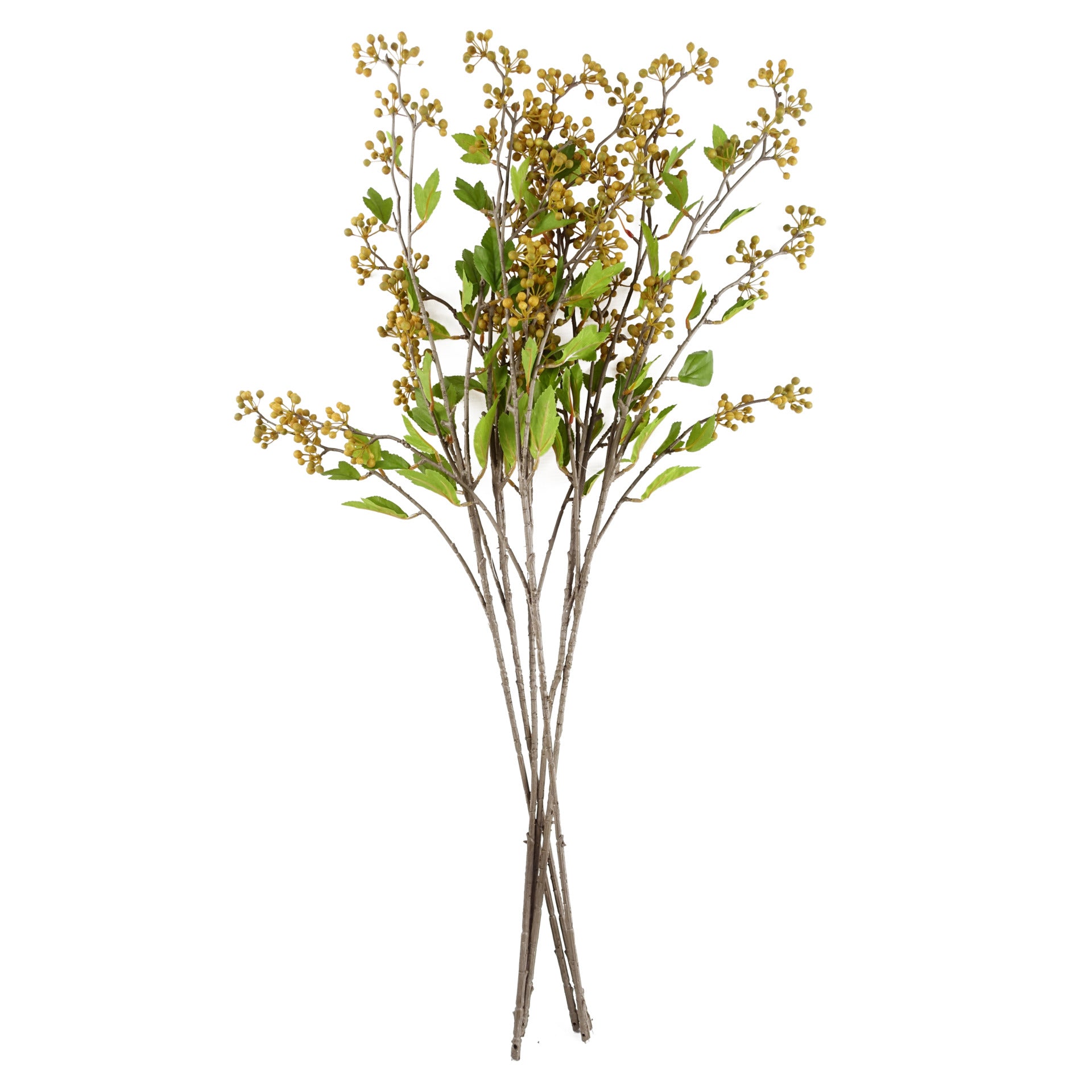 90cm Artificial Yellow Berry Stem