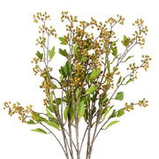 90cm Artificial Yellow Berry Stem