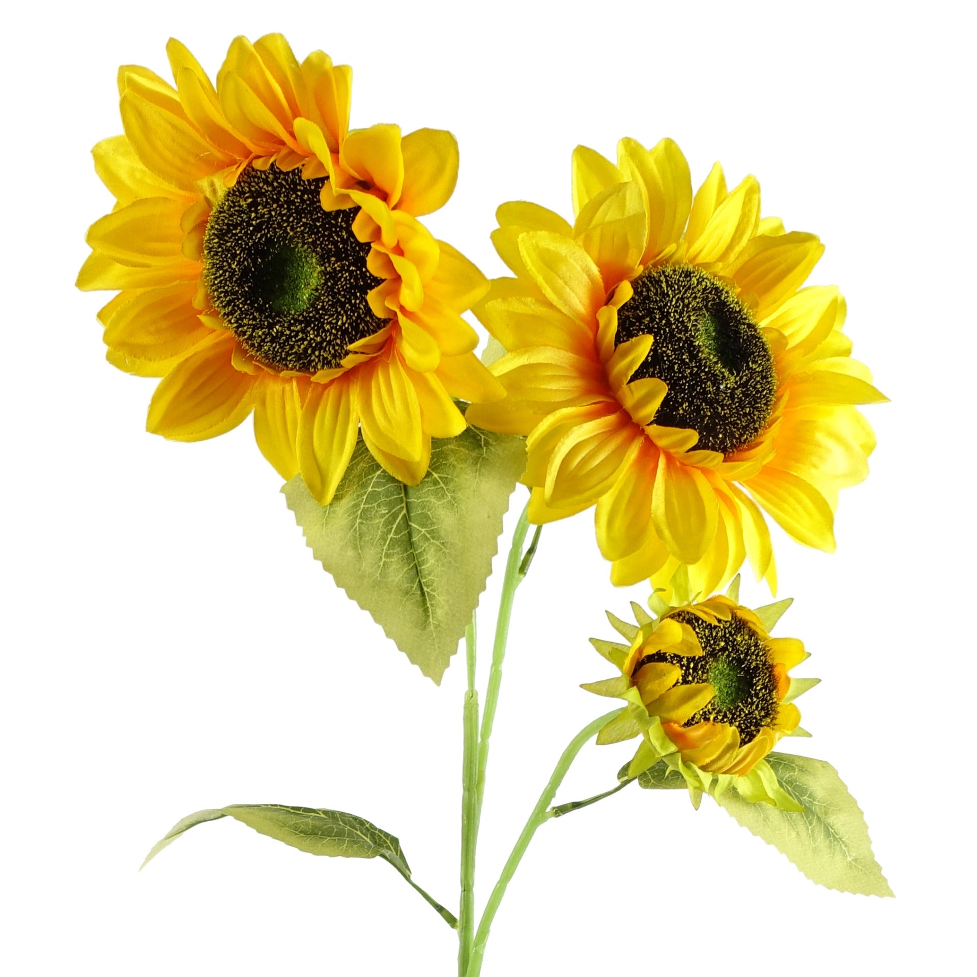 88cm Faux Artificial Sunflower with 3 heads