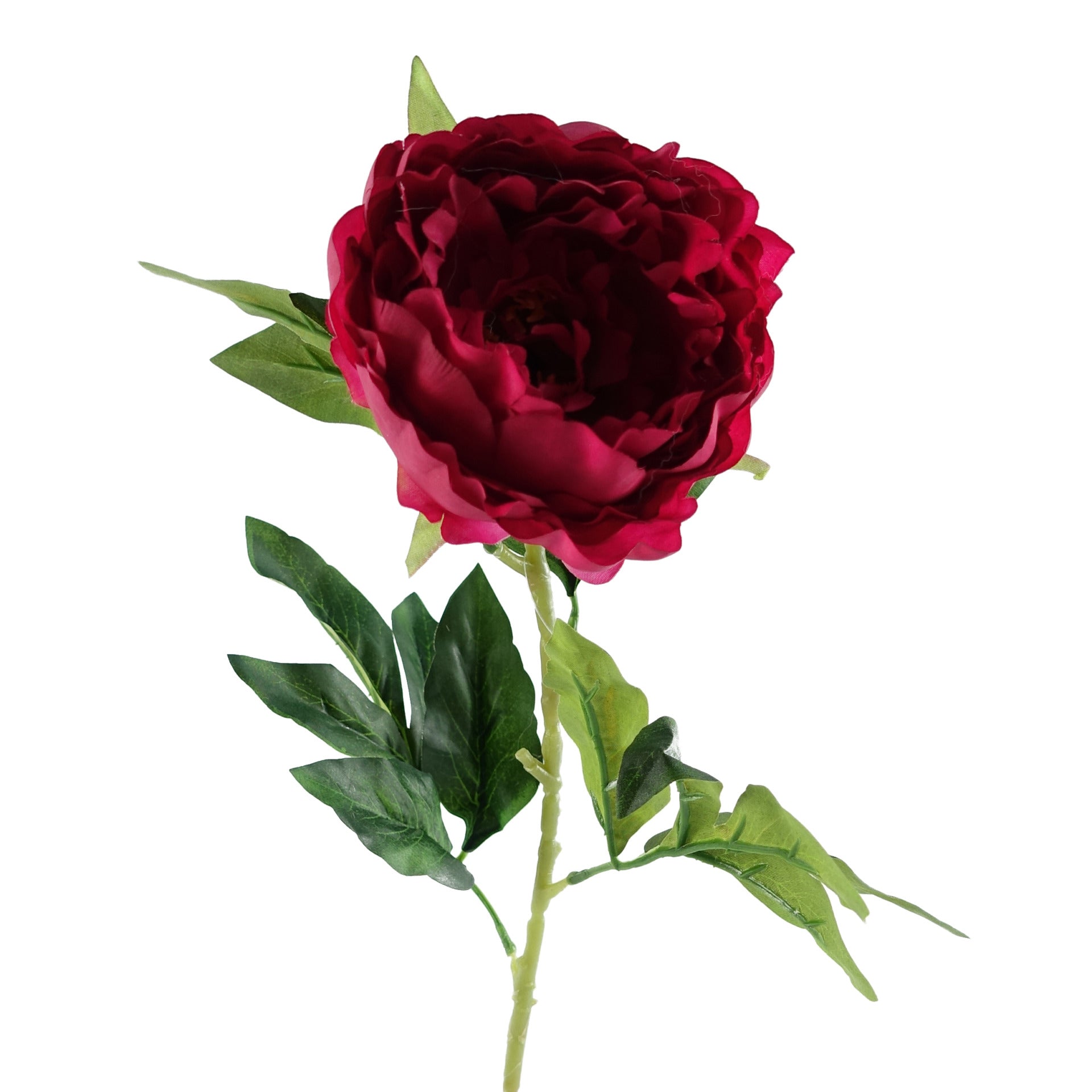 80cm Artificial Realistic Faux Peony Stem