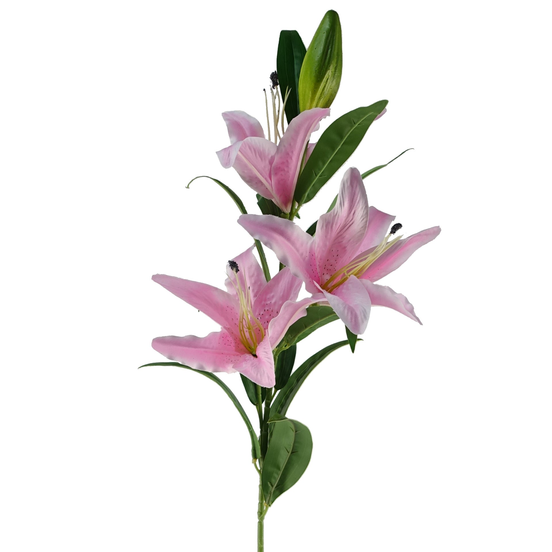 100cm Large Lily Stem with 3 Flowers