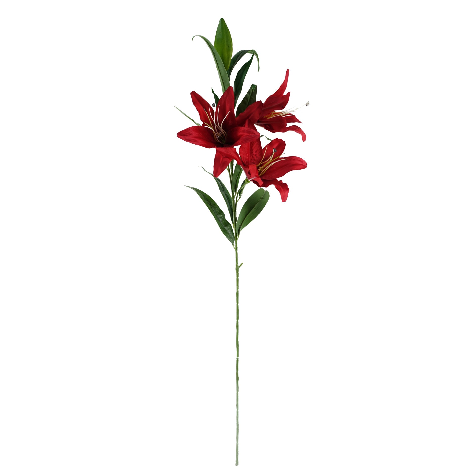 100cm Large Lily Stem with 3 Flowers
