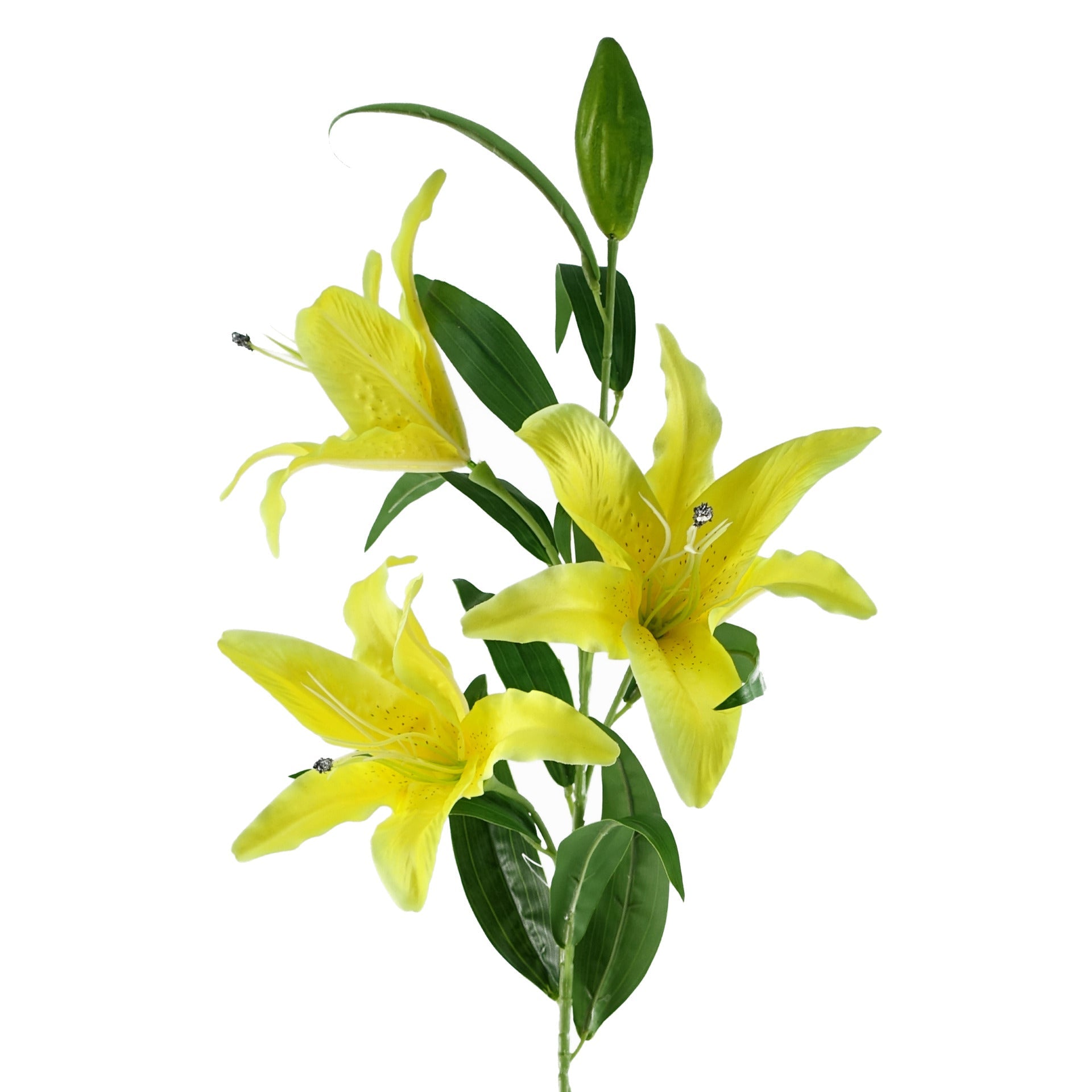 100cm Large Lily Stem with 3 Flowers