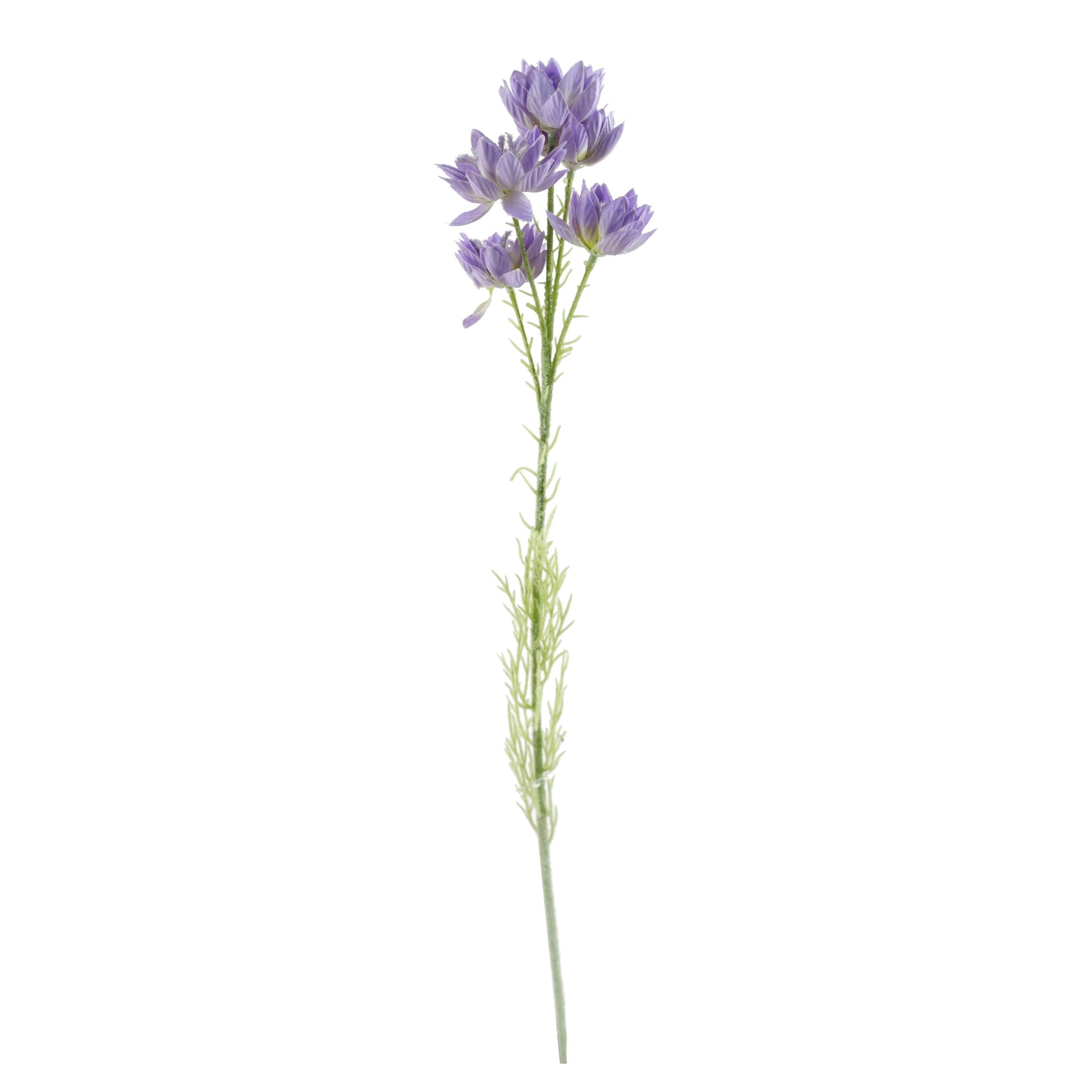 80cm Künstliches Lila Chrysanthemen-Arrangement Glasvase