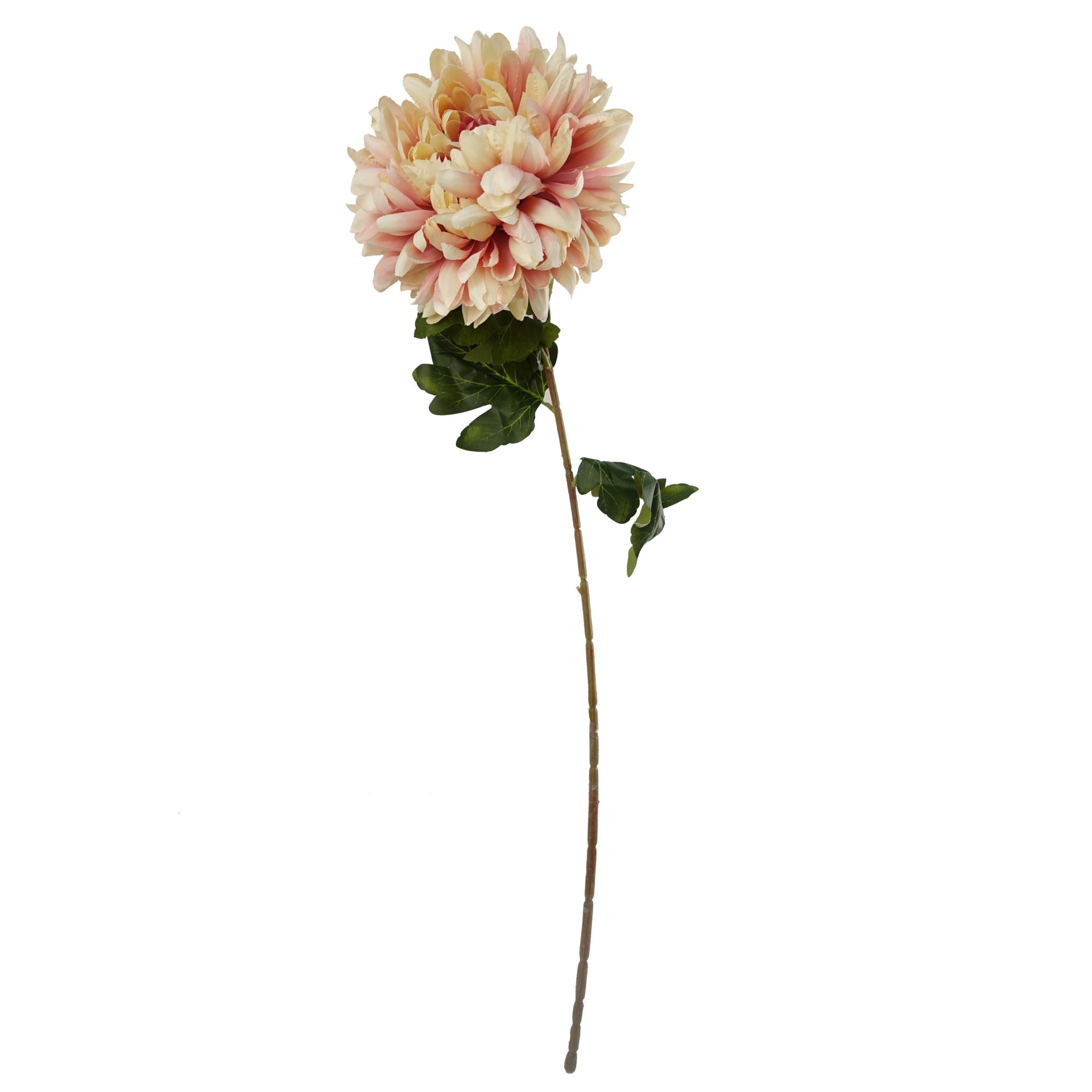 60cm künstliche Chrysanthemen-Mischung in Glas-Bubble-Vase