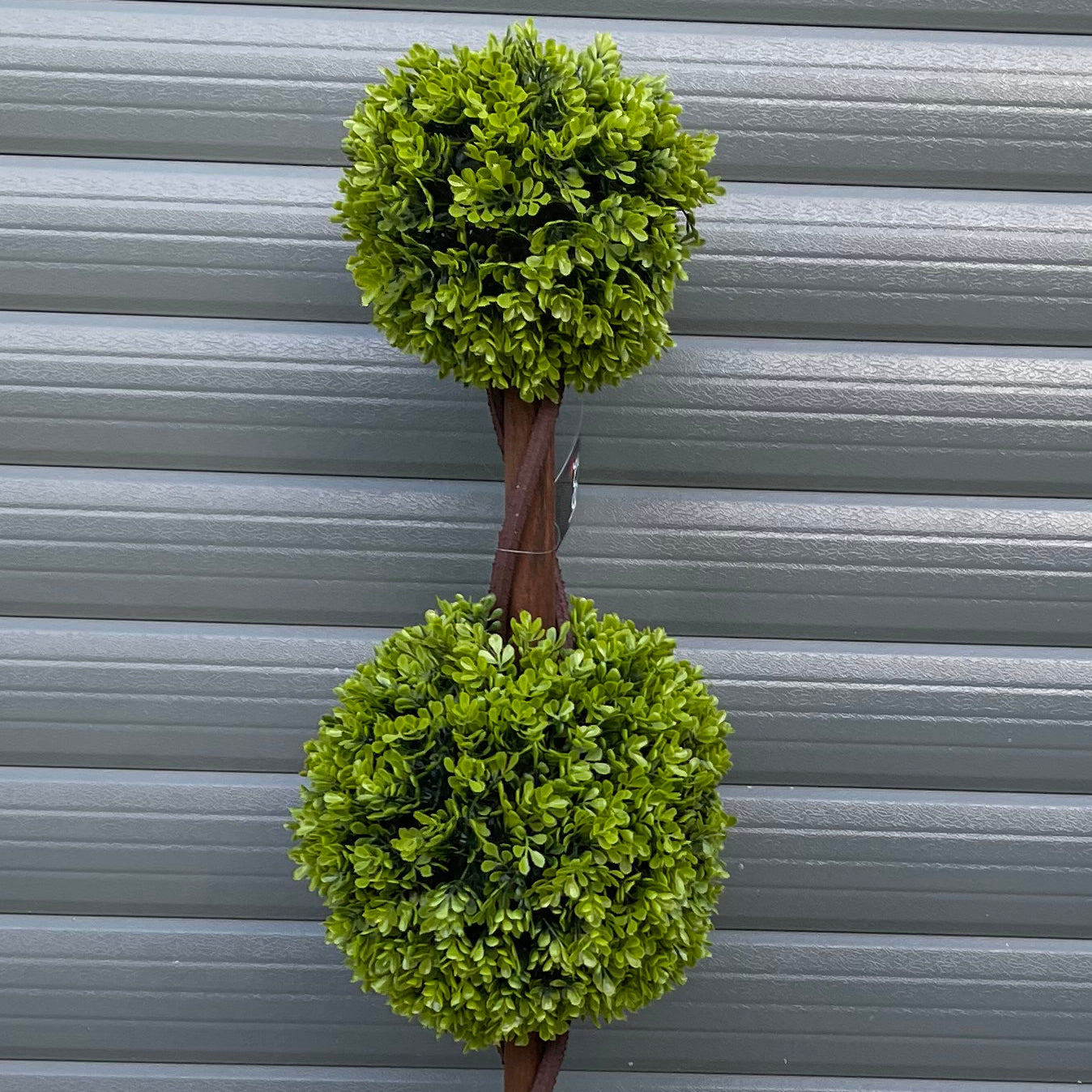 90cm Green Double Ball Boxwood Topiary Tree