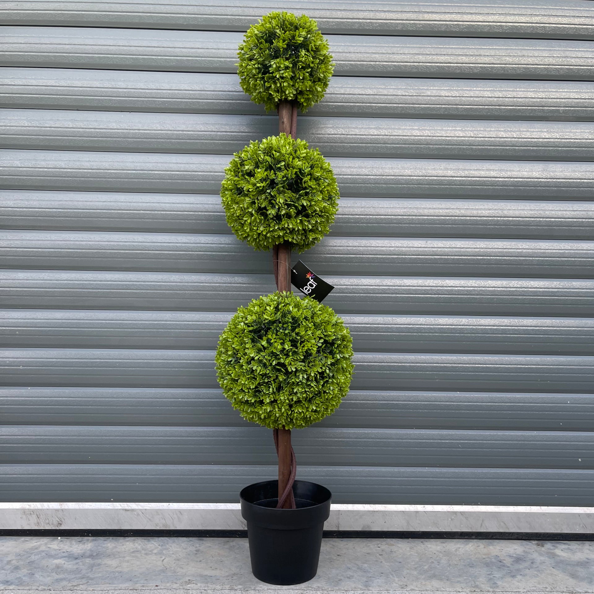 120cm Green Triple Ball Boxwood Topiary Tree