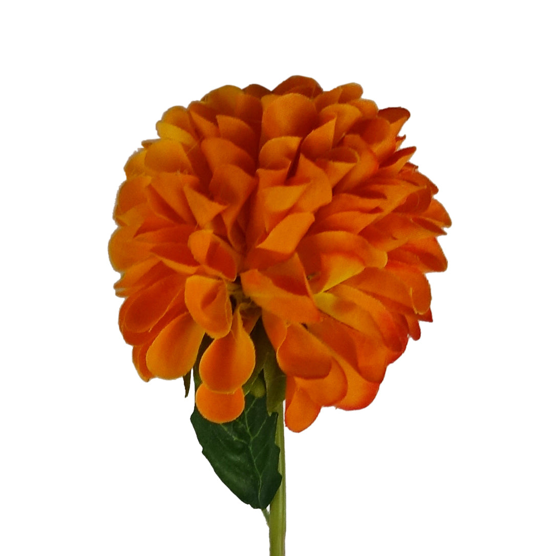 75cm Artificial Dahlia PomPom Flower Stem Realistic