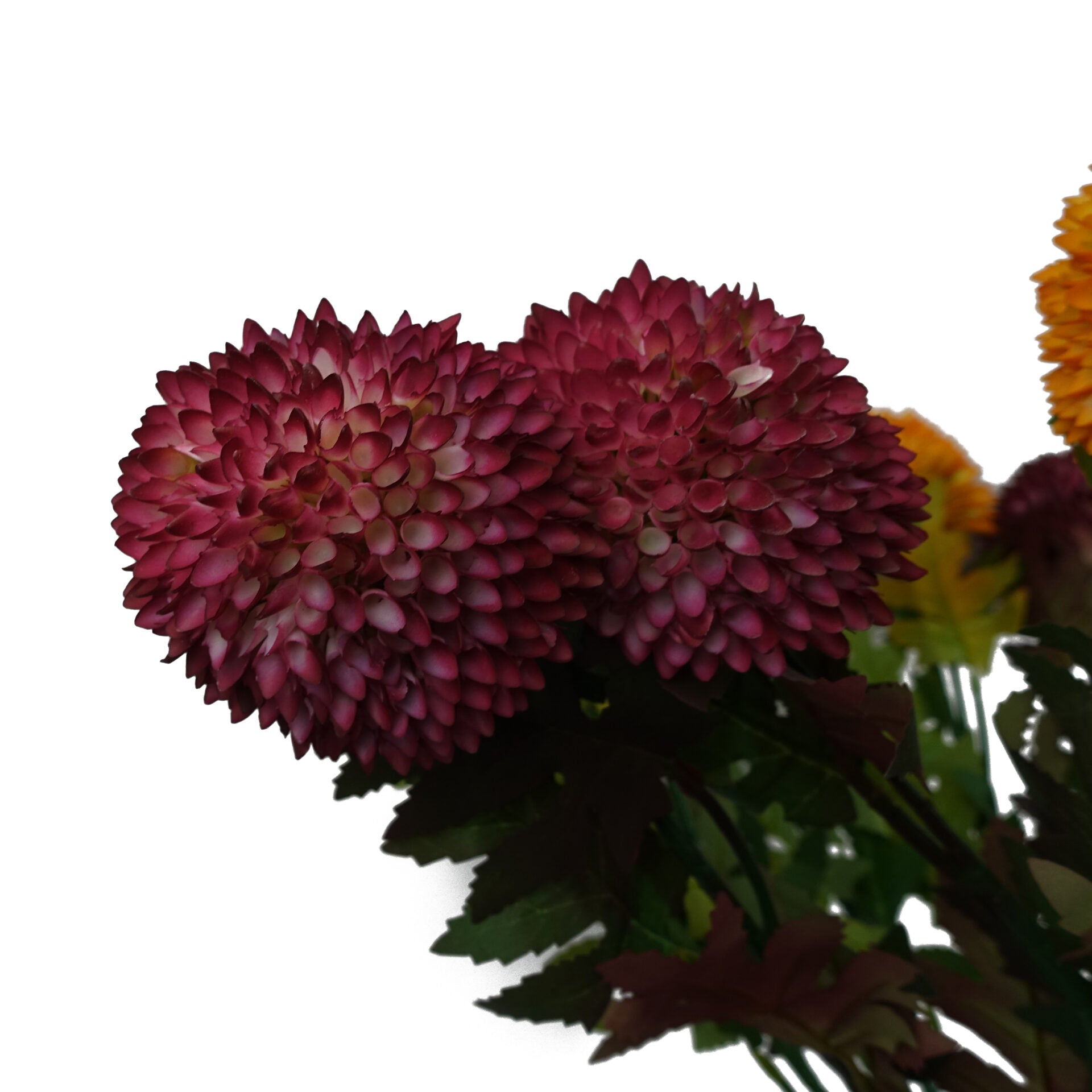 70cm Large Ball Dahlia Artificial Flower Stem Faux