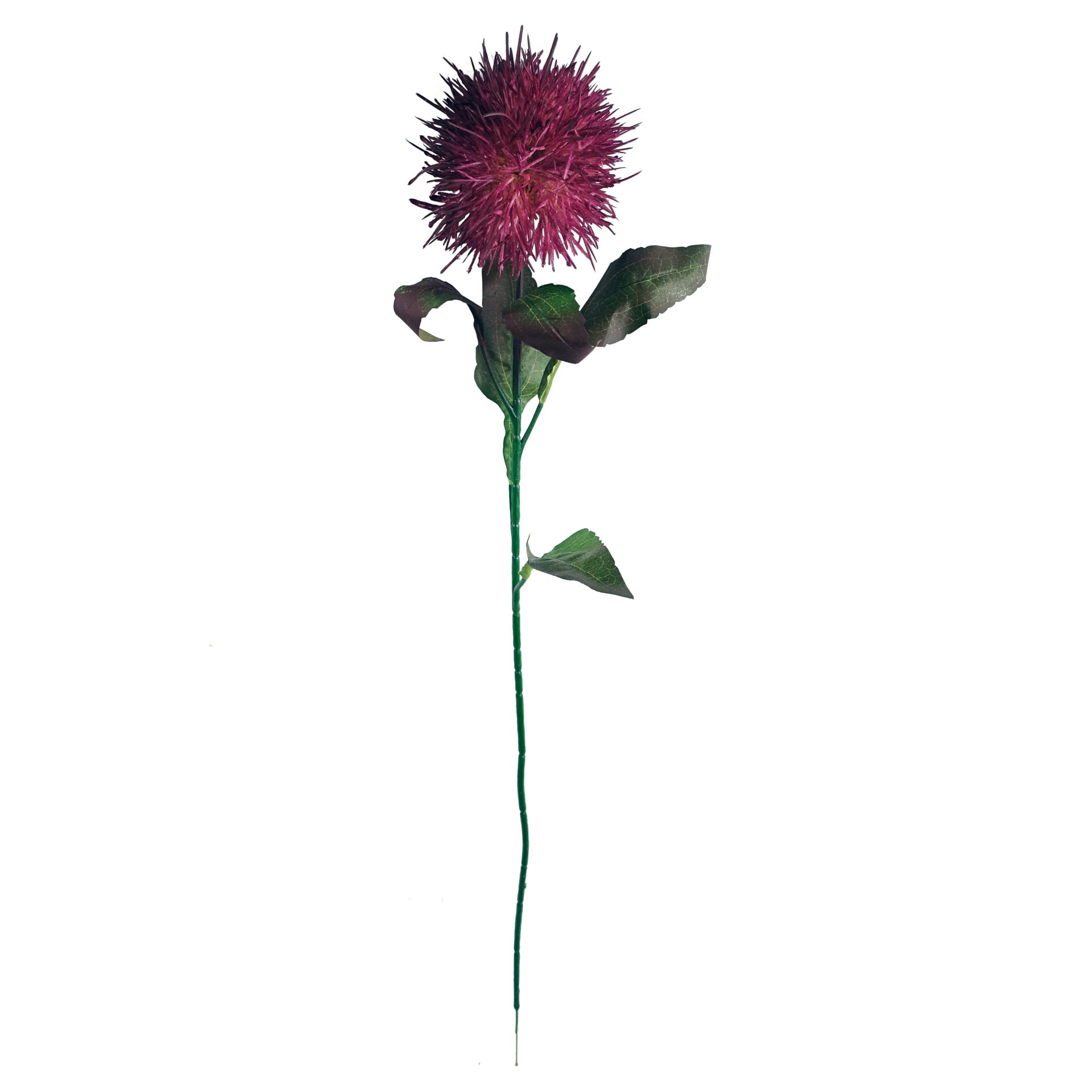 70cm Globe Thistle Faux Ball Artificial Flower Stem