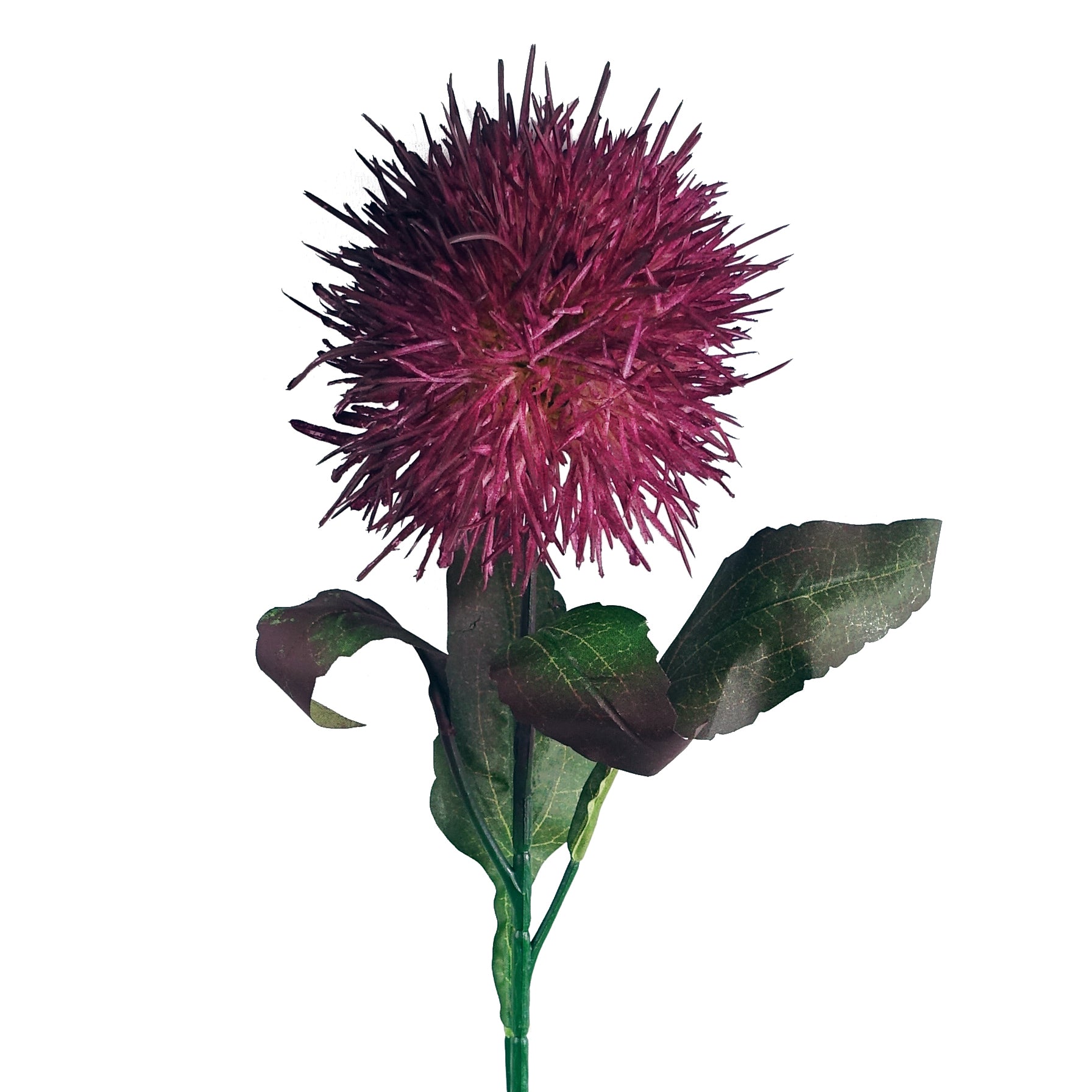70cm Globe Thistle Faux Ball Artificial Flower Stem