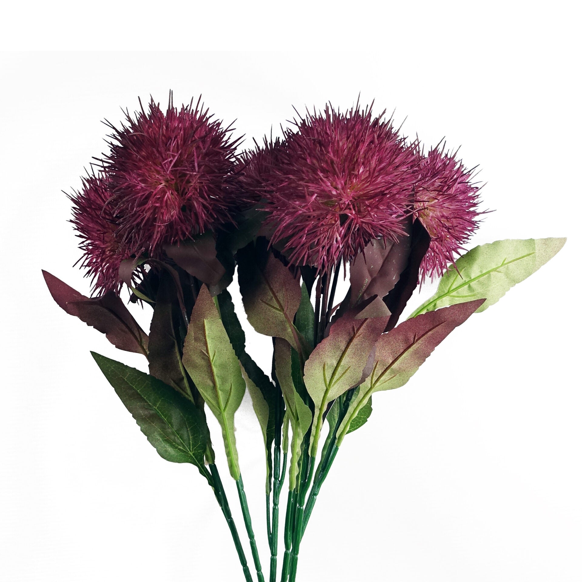 70cm Globe Thistle Faux Ball Artificial Flower Stem