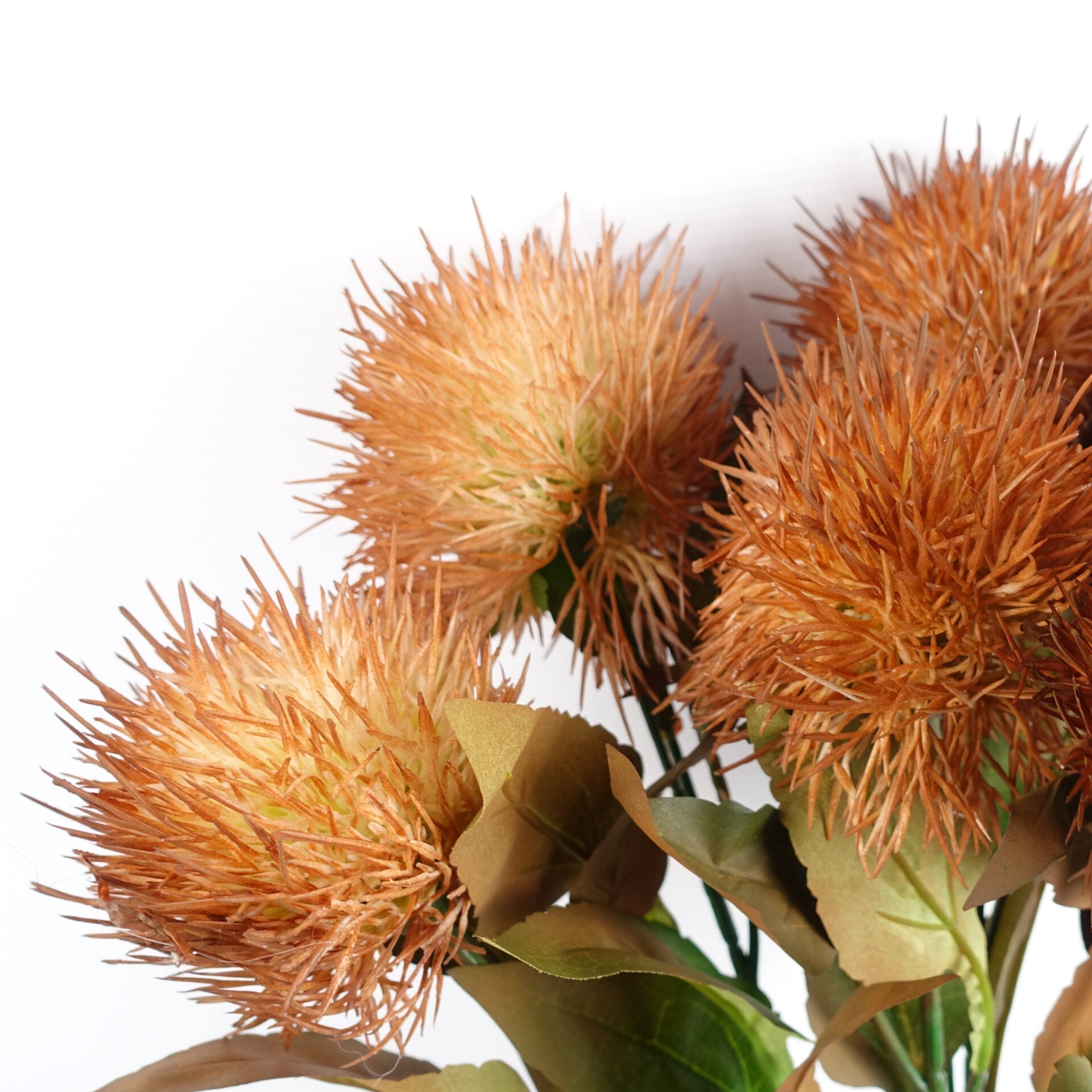 70cm Globe Thistle Faux Ball Artificial Flower Stem