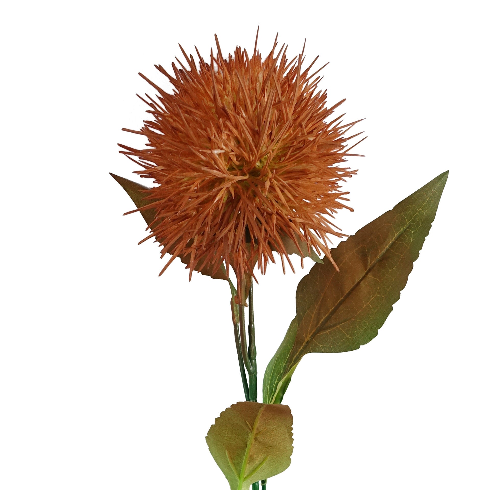 70cm Globe Thistle Faux Ball Artificial Flower Stem