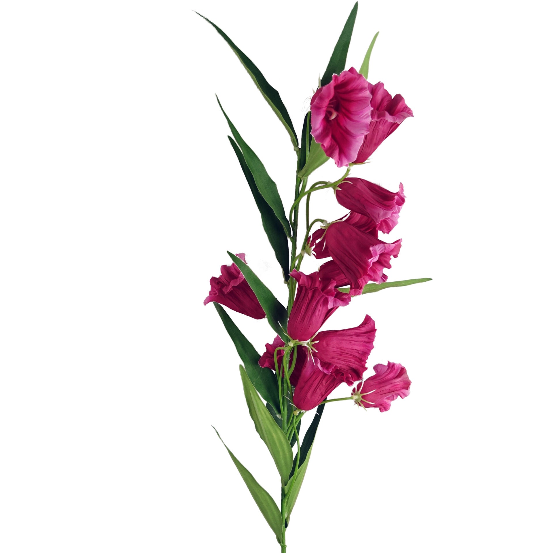 100cm Trumpet Artificial Flower Stem Fuchsia Faux