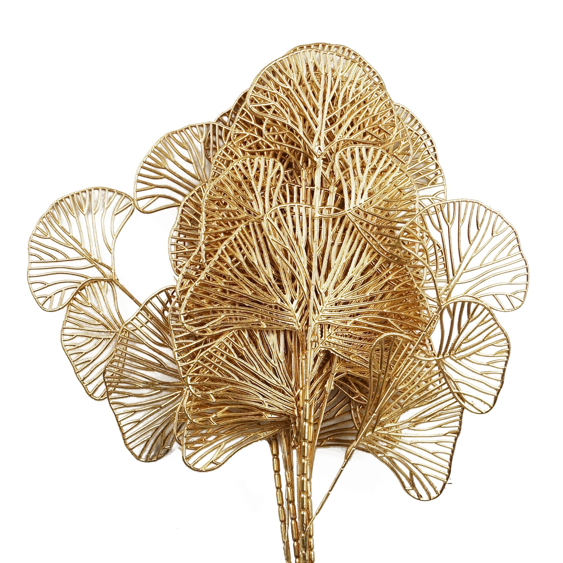 65cm Golden Leaves Flower Arrangement Decoration