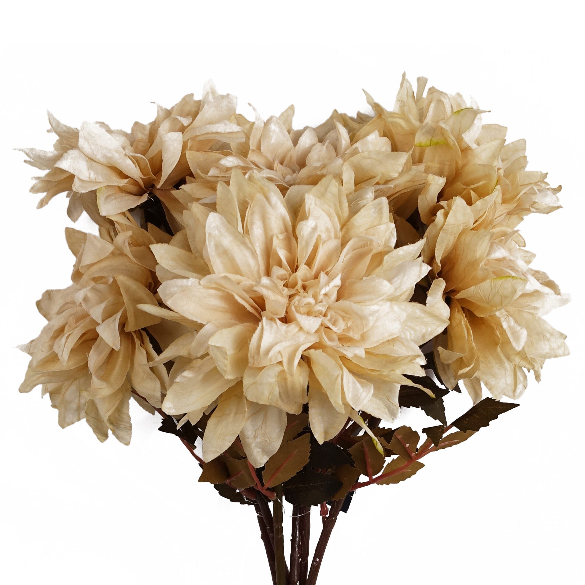 55cm Artificial Faux Dahlia Flower Stem