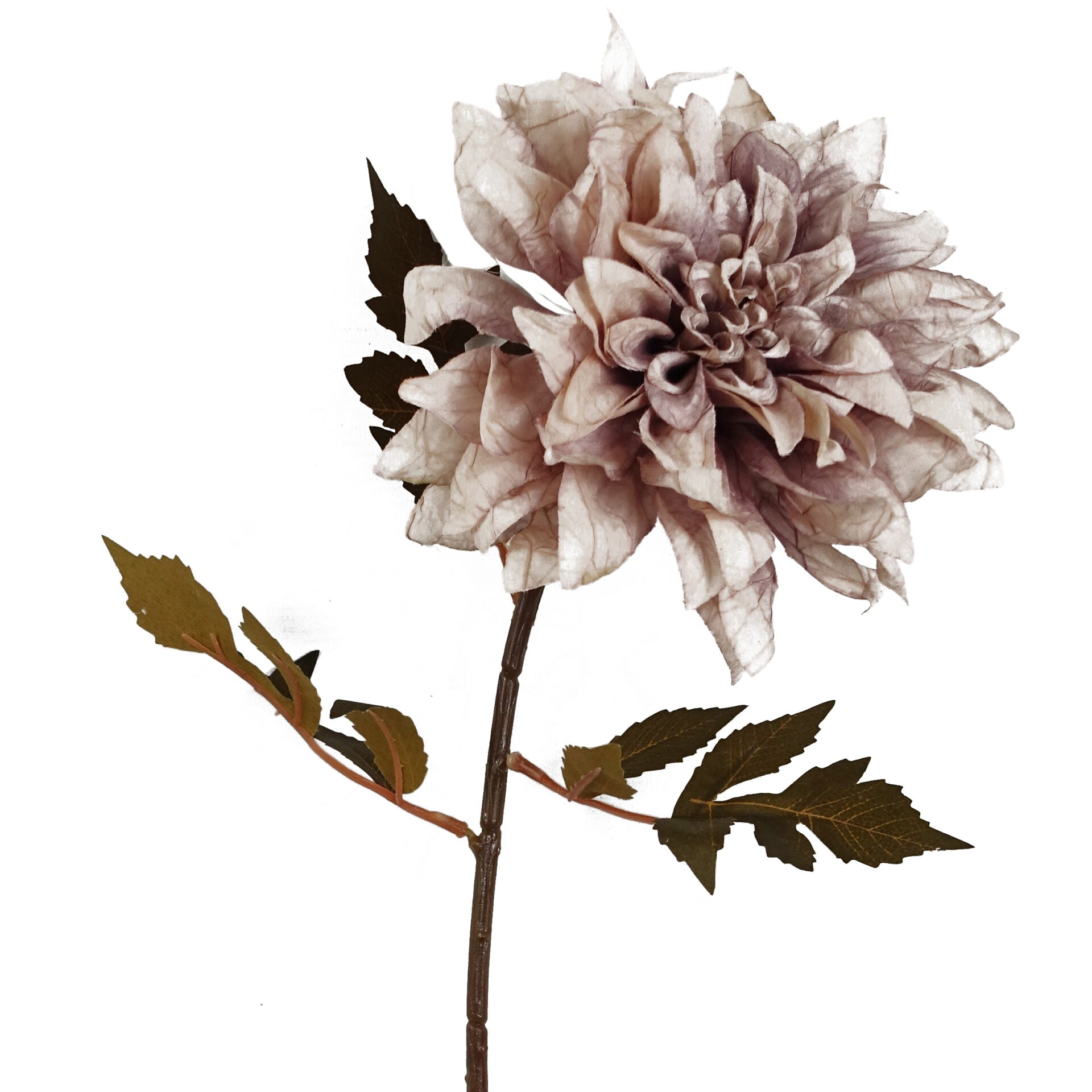 55cm Artificial Faux Dahlia Flower Stem