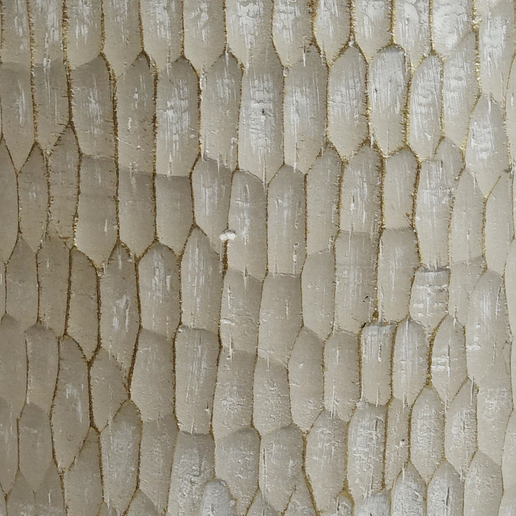 32cm x 29cm Brushed Gold Stone Effect Planter Composite Plant Pot