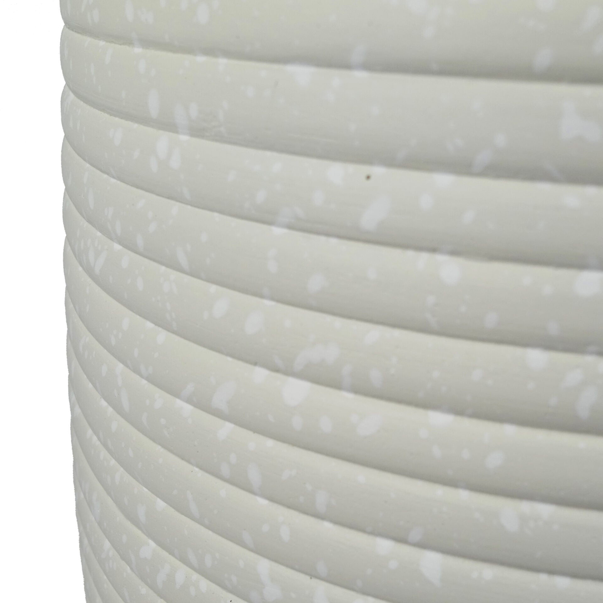 41cm x 30cm Mikos Large Ridged Composite Planter - Stone Colour