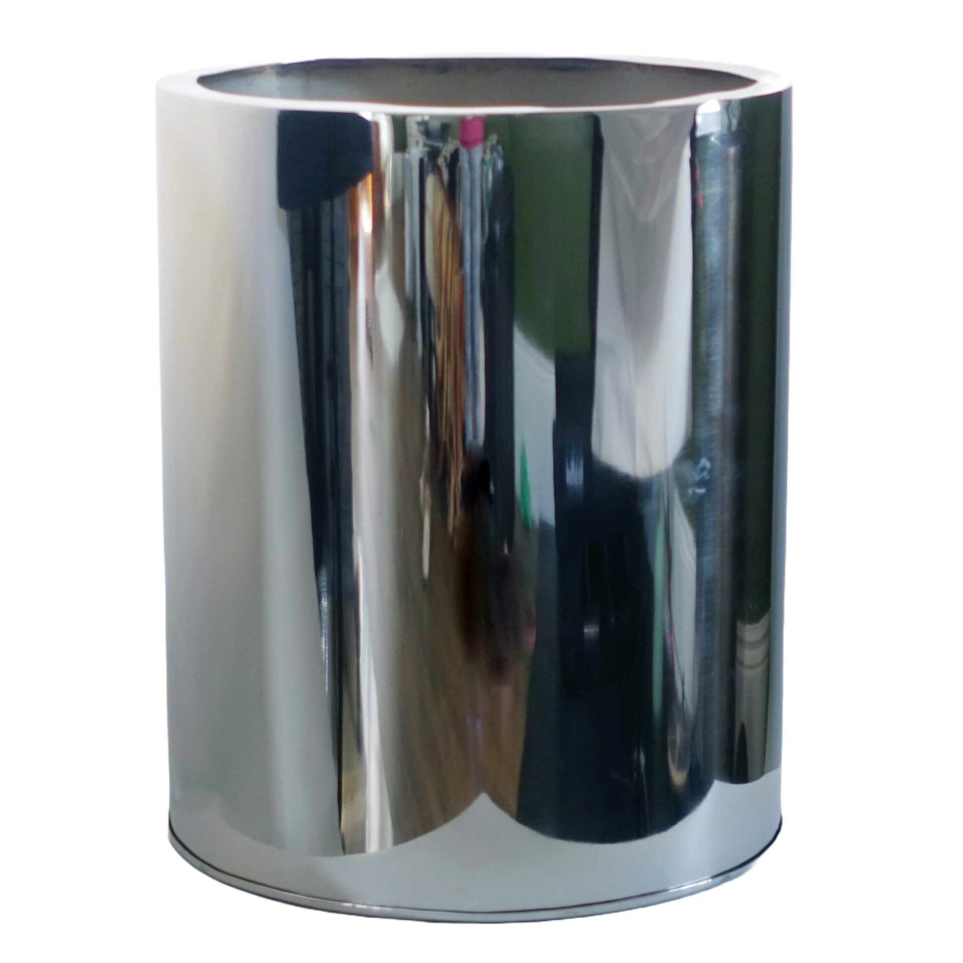 51cm XL Silver Metal Planter by Leaf