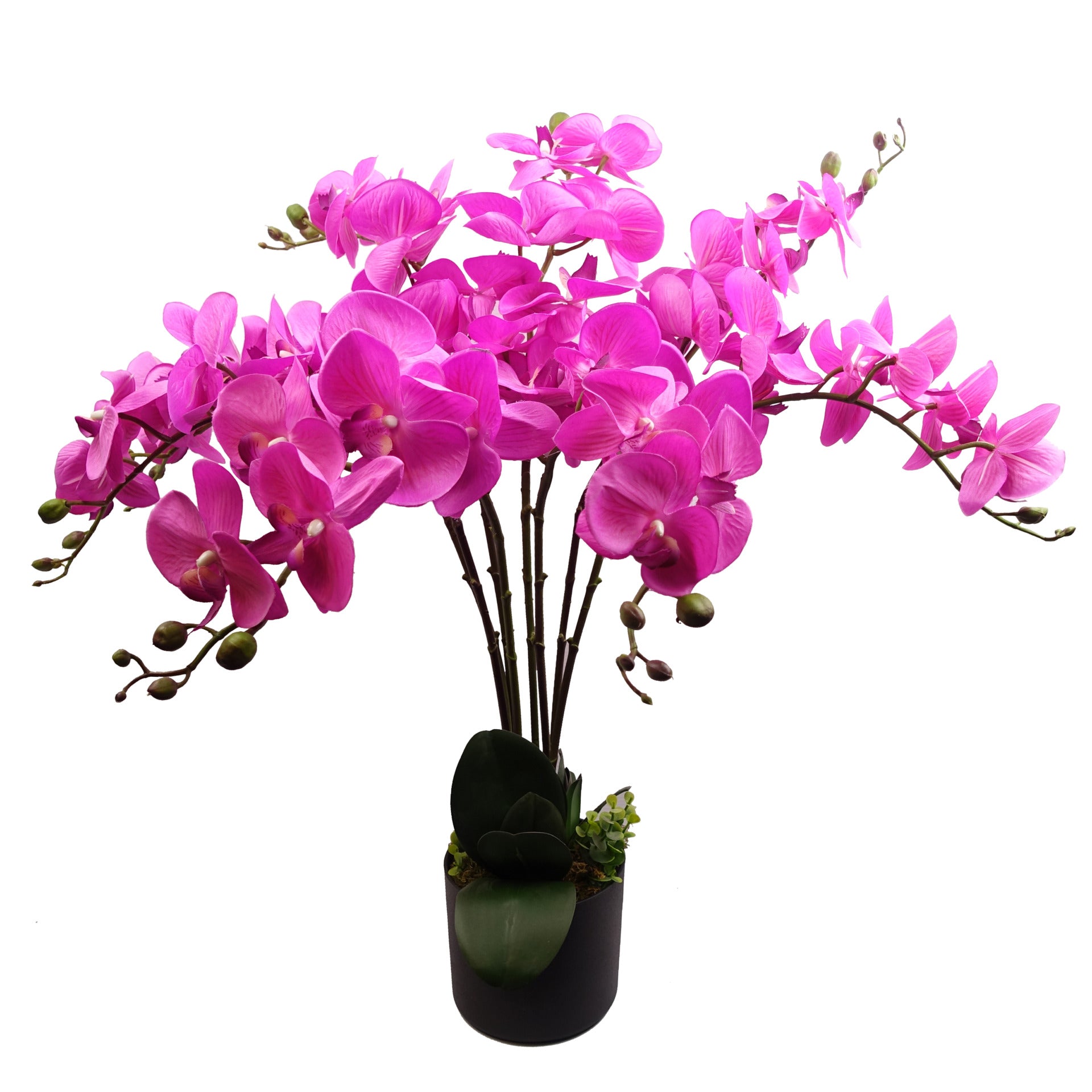 85cm Artificial Deluxe Bush Orchid