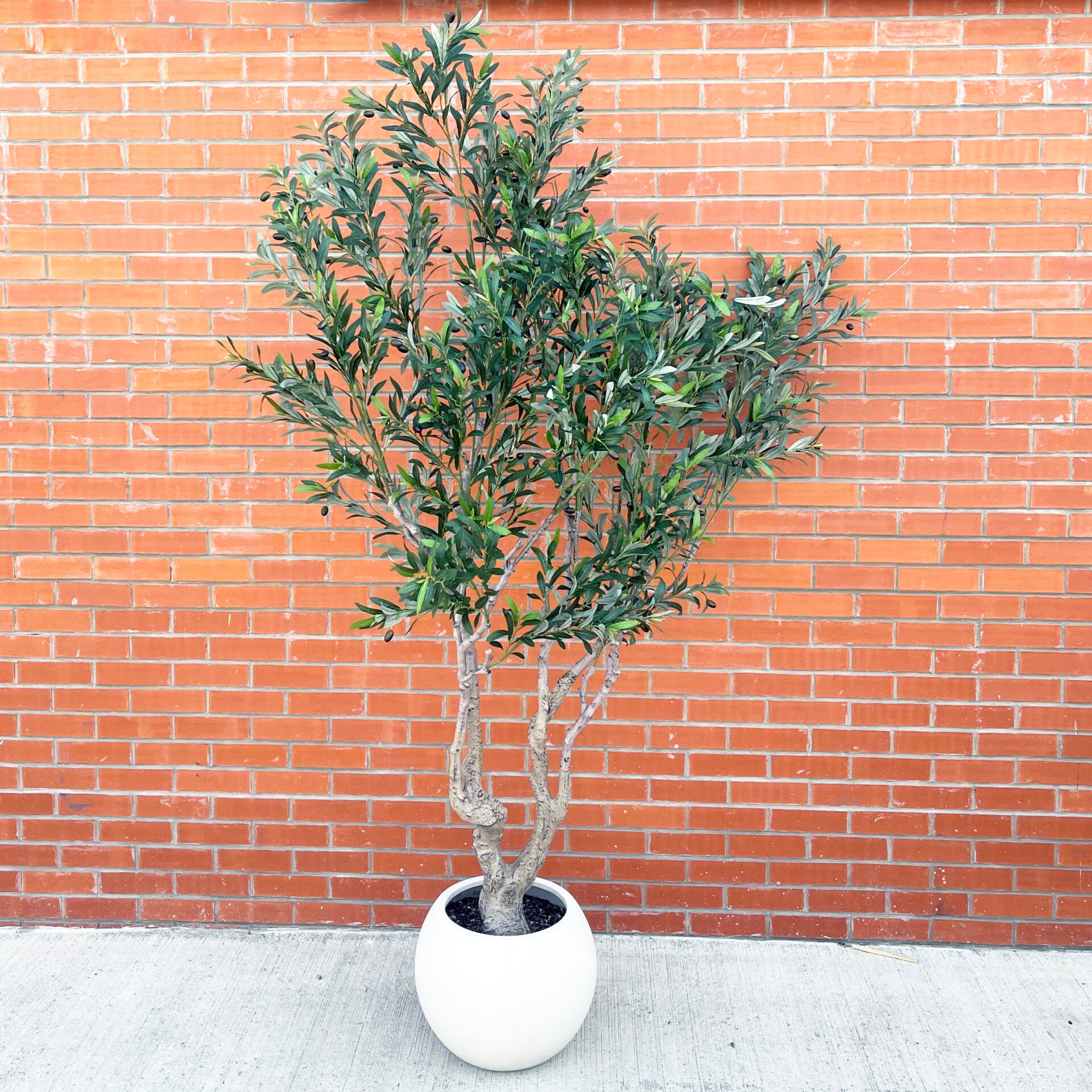 XXL Artificial Olive Tree 2m (200cm) With decorative planter
