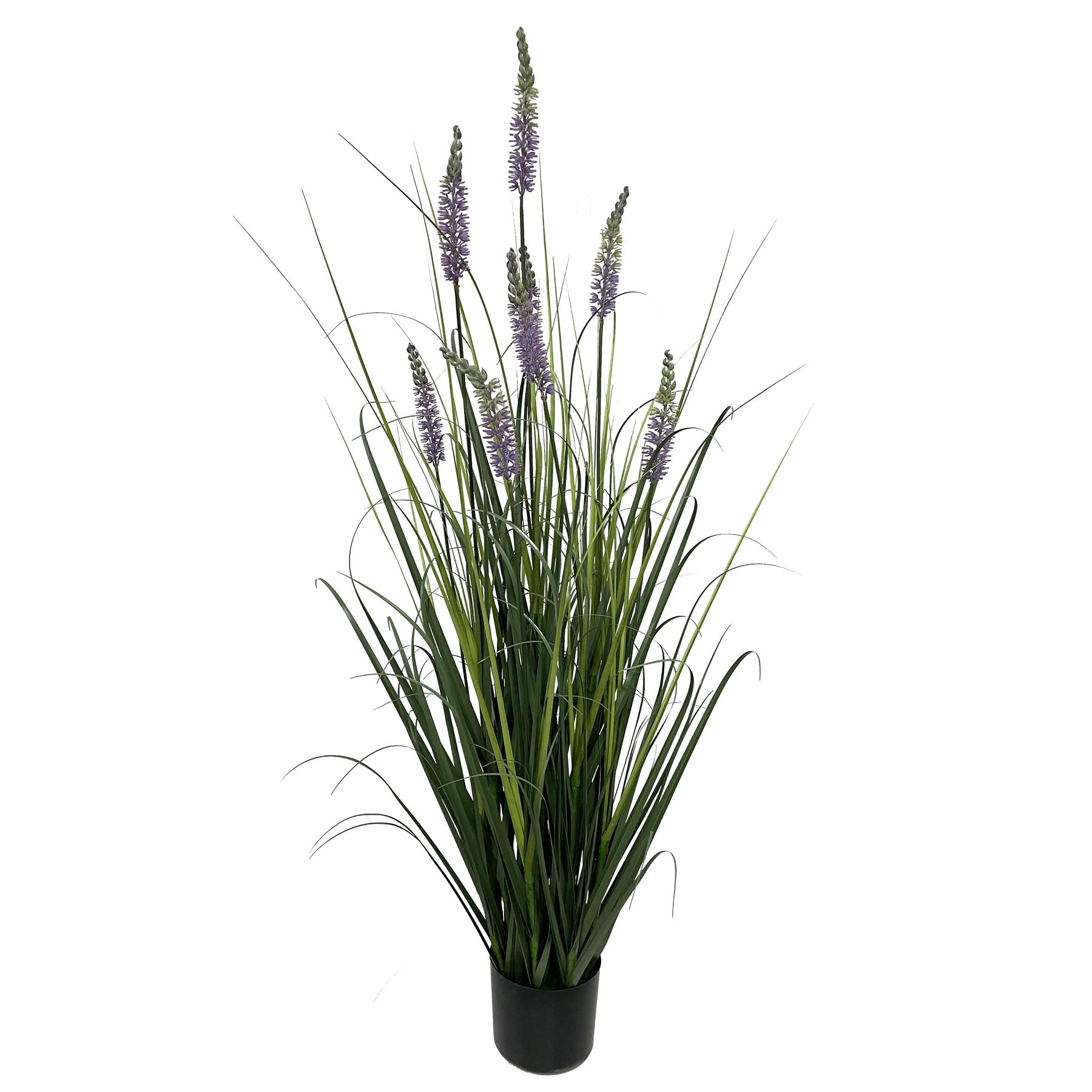 125cm Artificial Lavender Grass with Pot