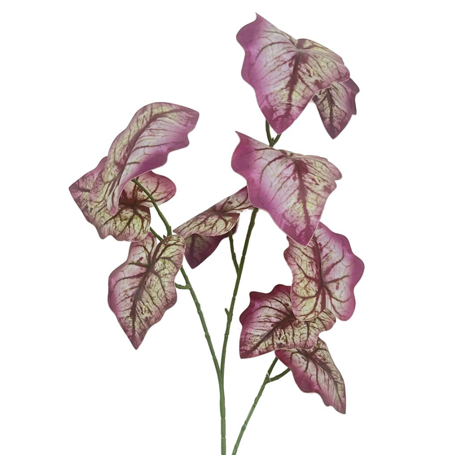 85cm Artificial Purple Leaf Foliage Stem Spray