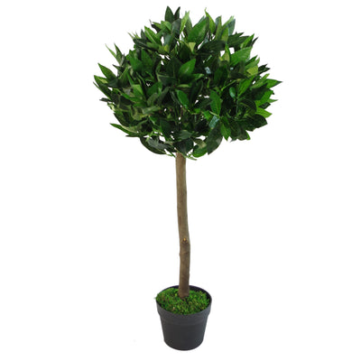 Artificial Bay Trees Natural Straight Trunk Topiary Bay Laurel Ball Tree