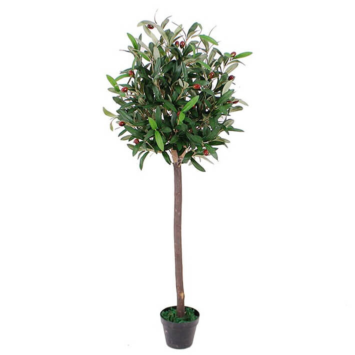 Artificial Olive Bay Style Topiary Fruit Tree