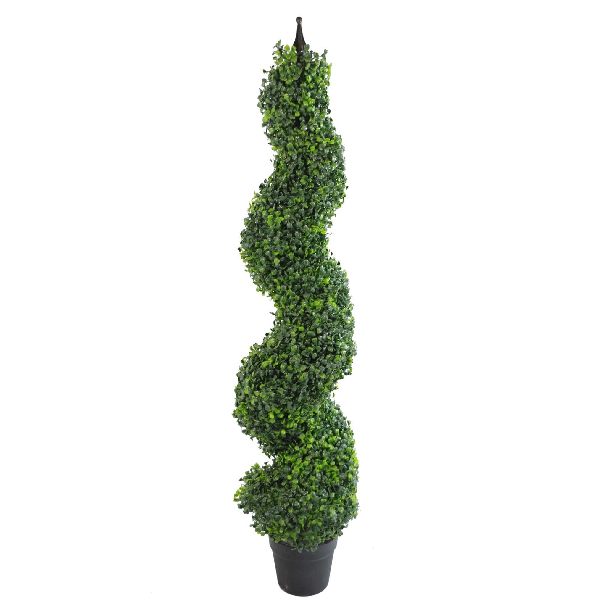 90cm (3ft) Tall Artificial Boxwood Tower Tree Topiary Spiral Decorative Top