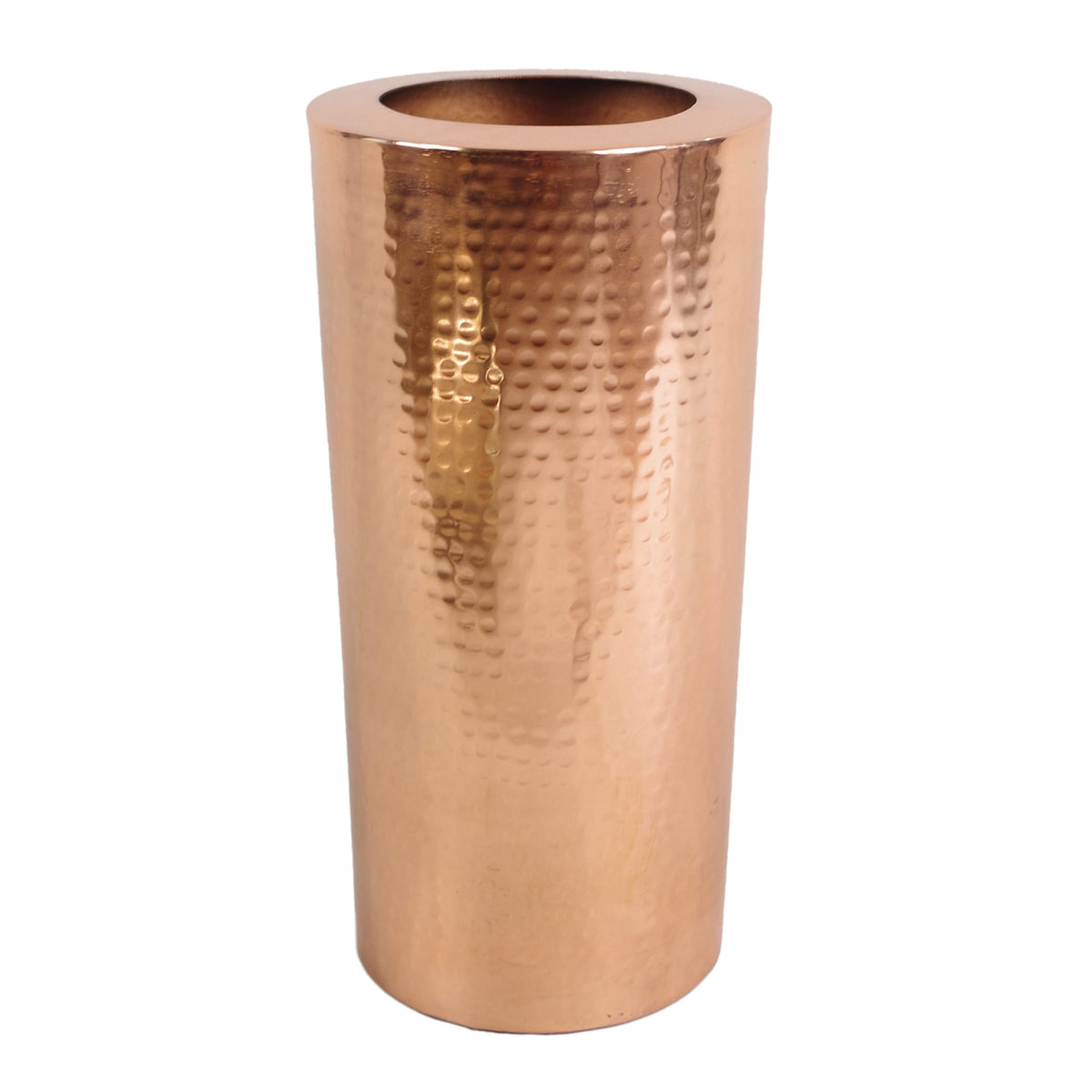 Blatt Metallvase Groß 15 x 30cm Hoch Gehämmert Antik Kupfer – Leaf Artificial Plants and Trees