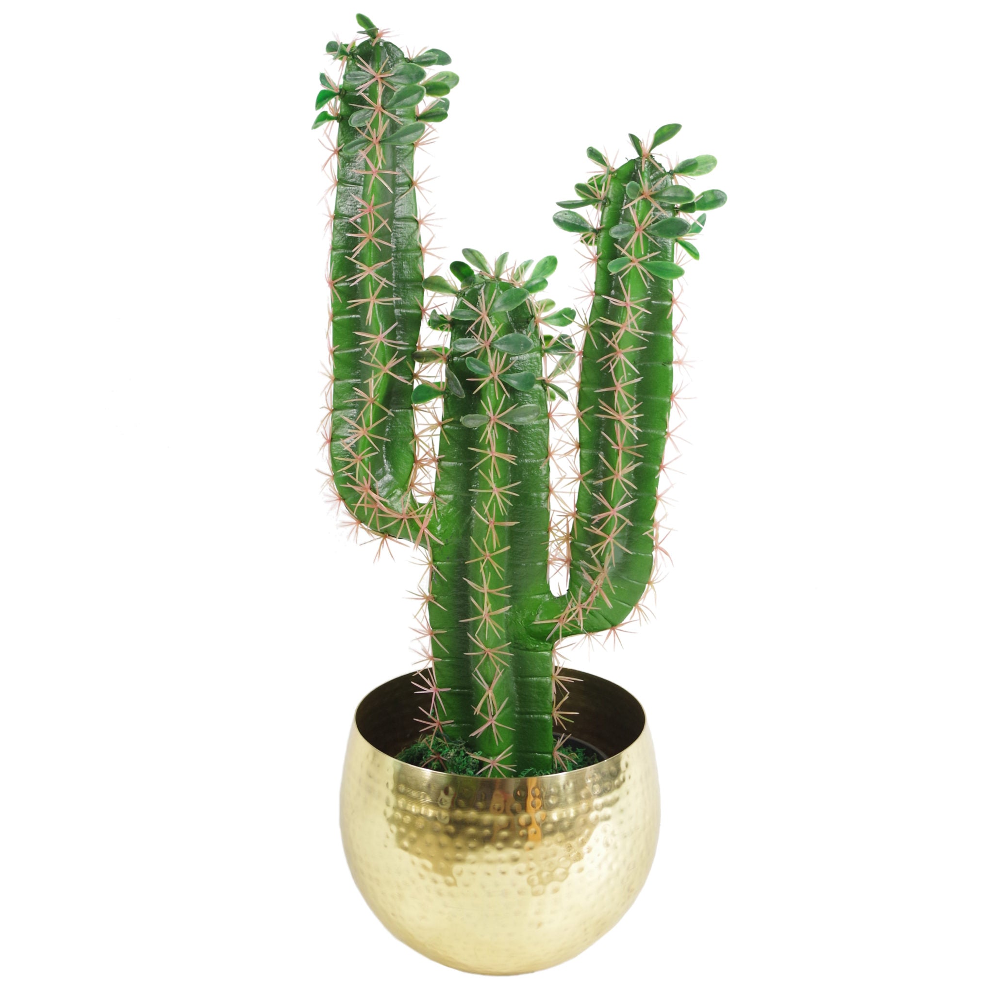 Large Metal Display Bowl Hammered Finish - Straight Edge