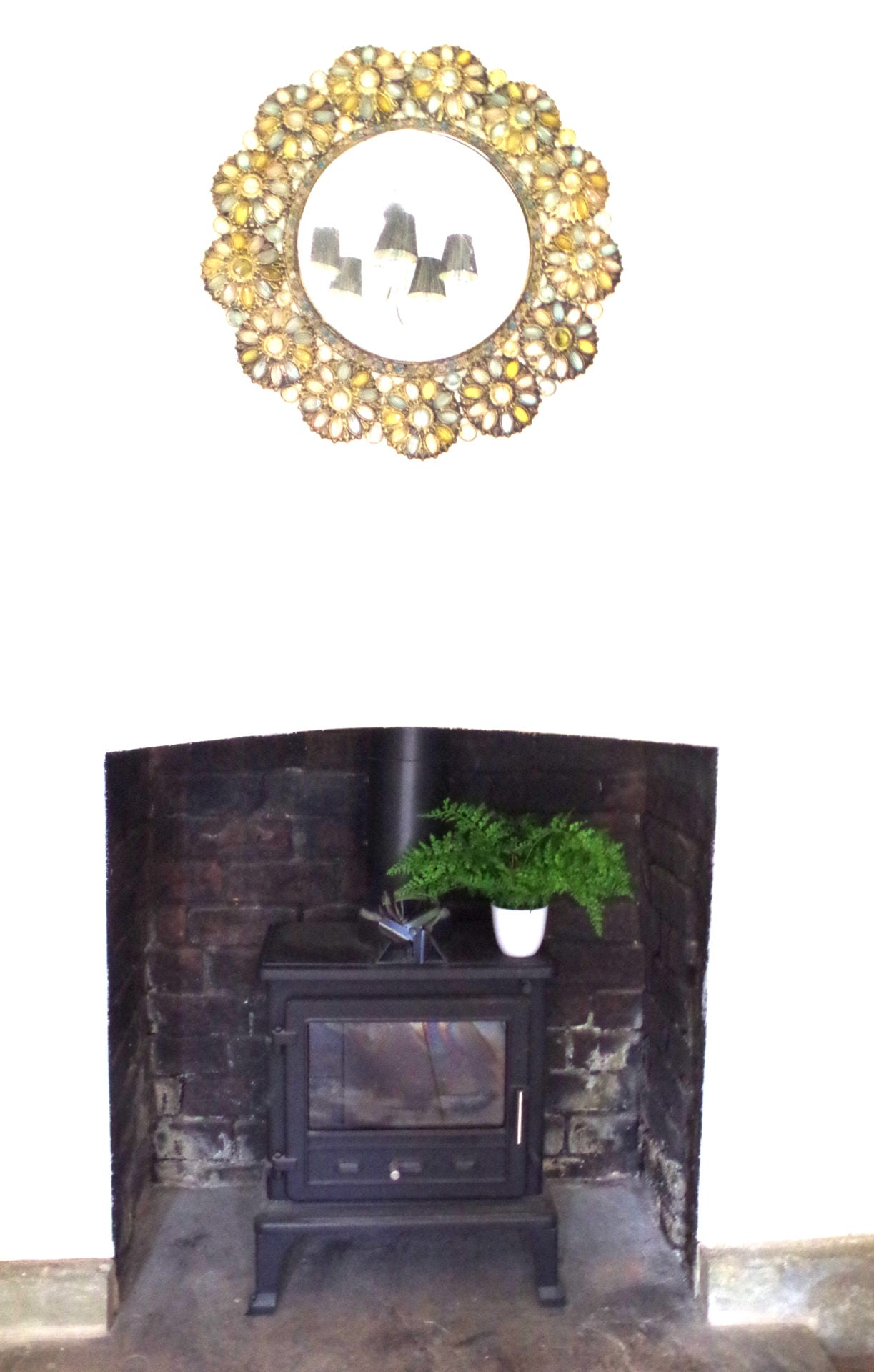 30cm Artificial Potted Lady Fern (Athyrium Filix-Femina)