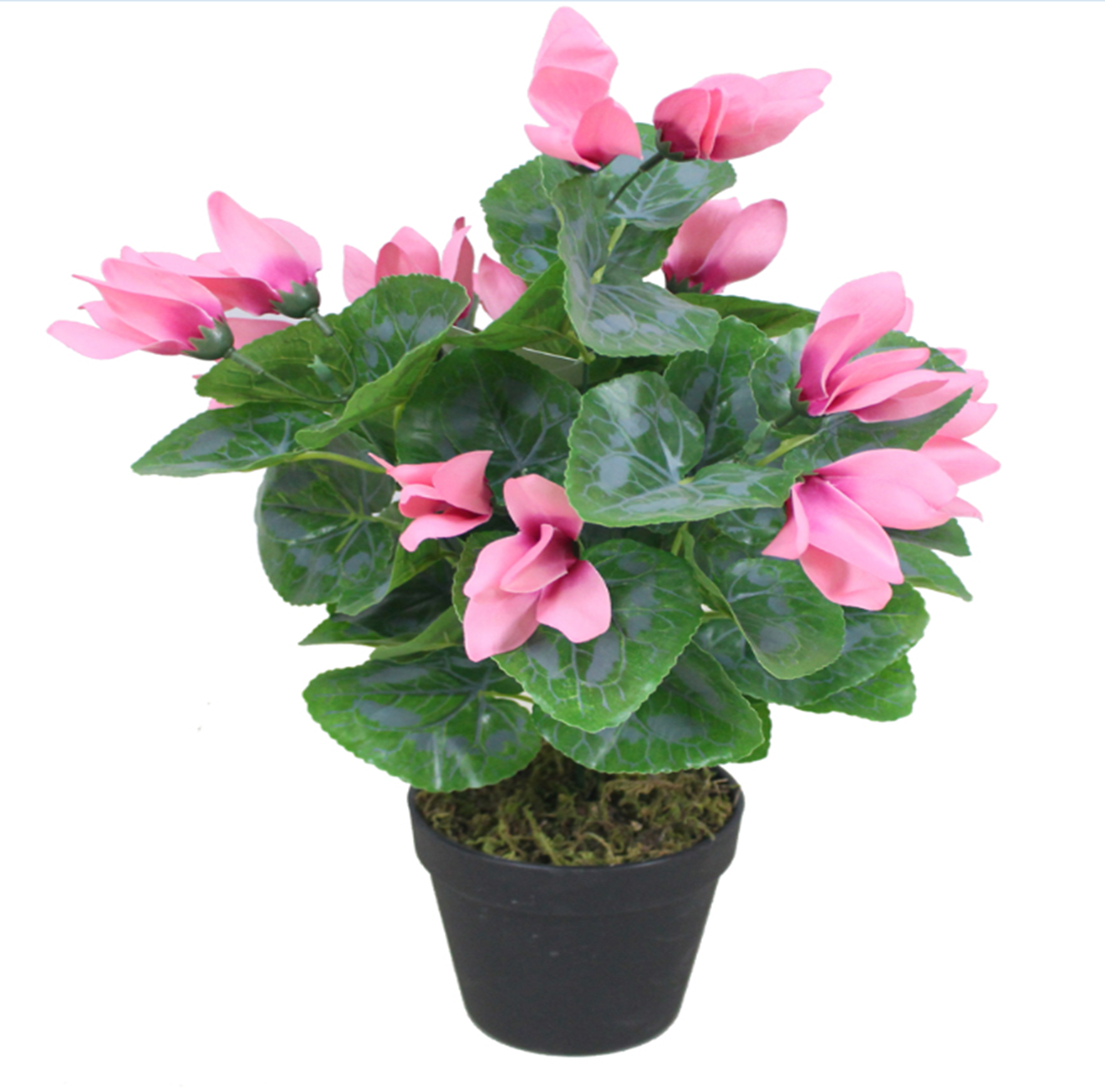 38cm Artificial Cylamen Plant Pink