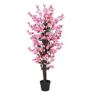 120cm Artificial Realistic Cherry Blossom Tree with Natural Trunk
